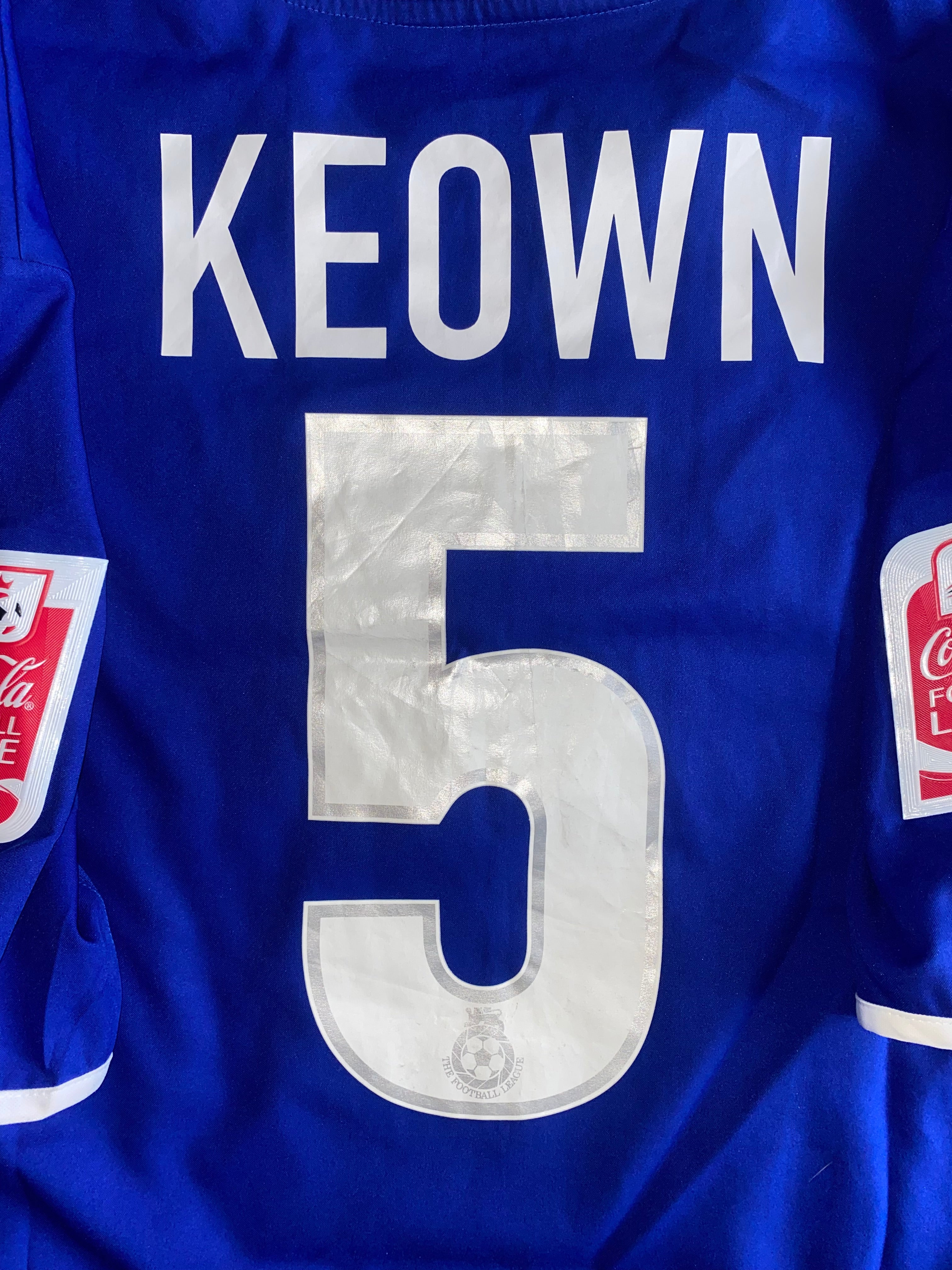 2004/05 LEICESTER CITY MATCH WORN HOME SHIRT (MARTIN KEOWN #5)