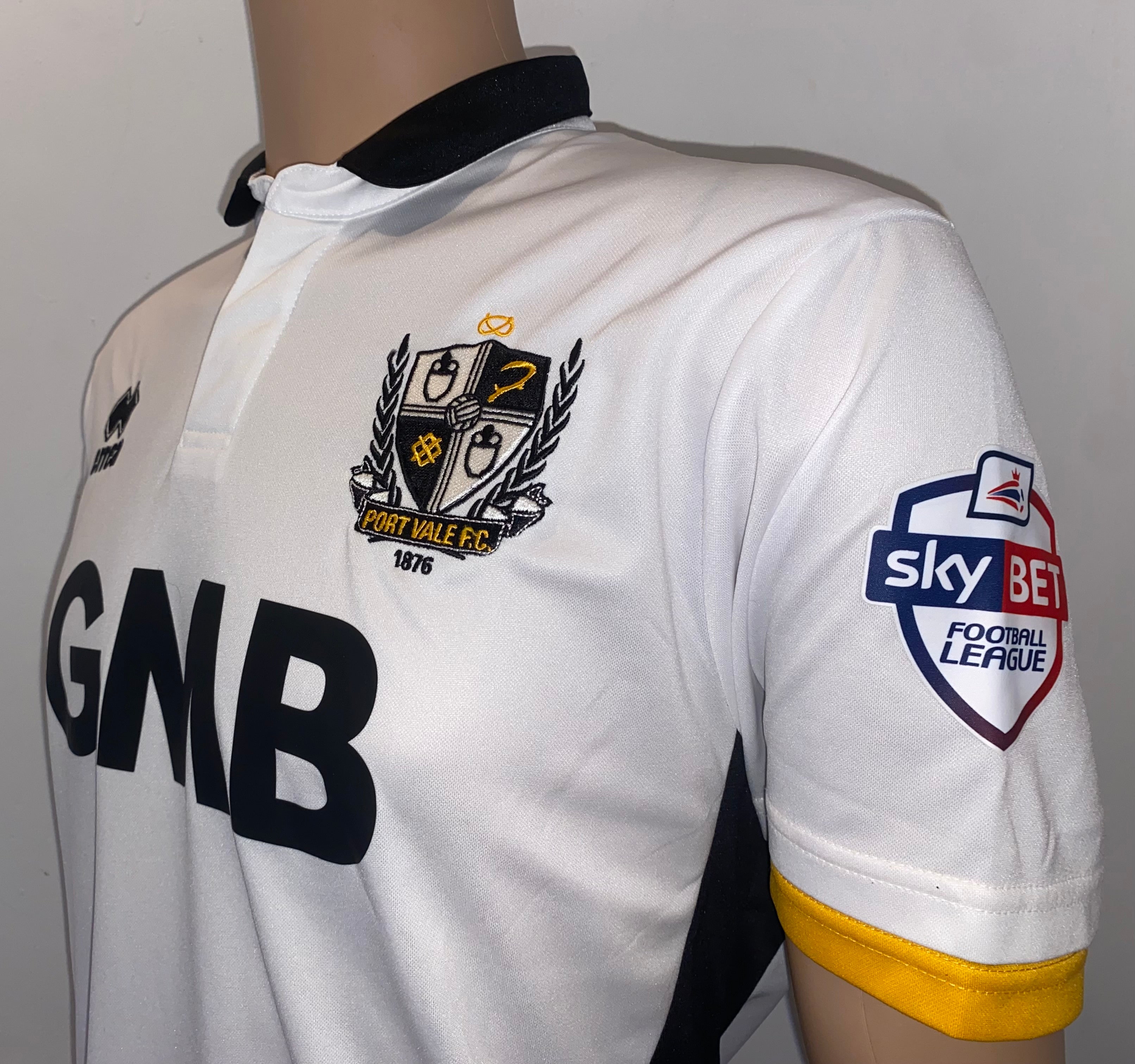 2014/15 PORT VALE MATCH ISSUE HOME SHIRT (COULIBALY #25)
