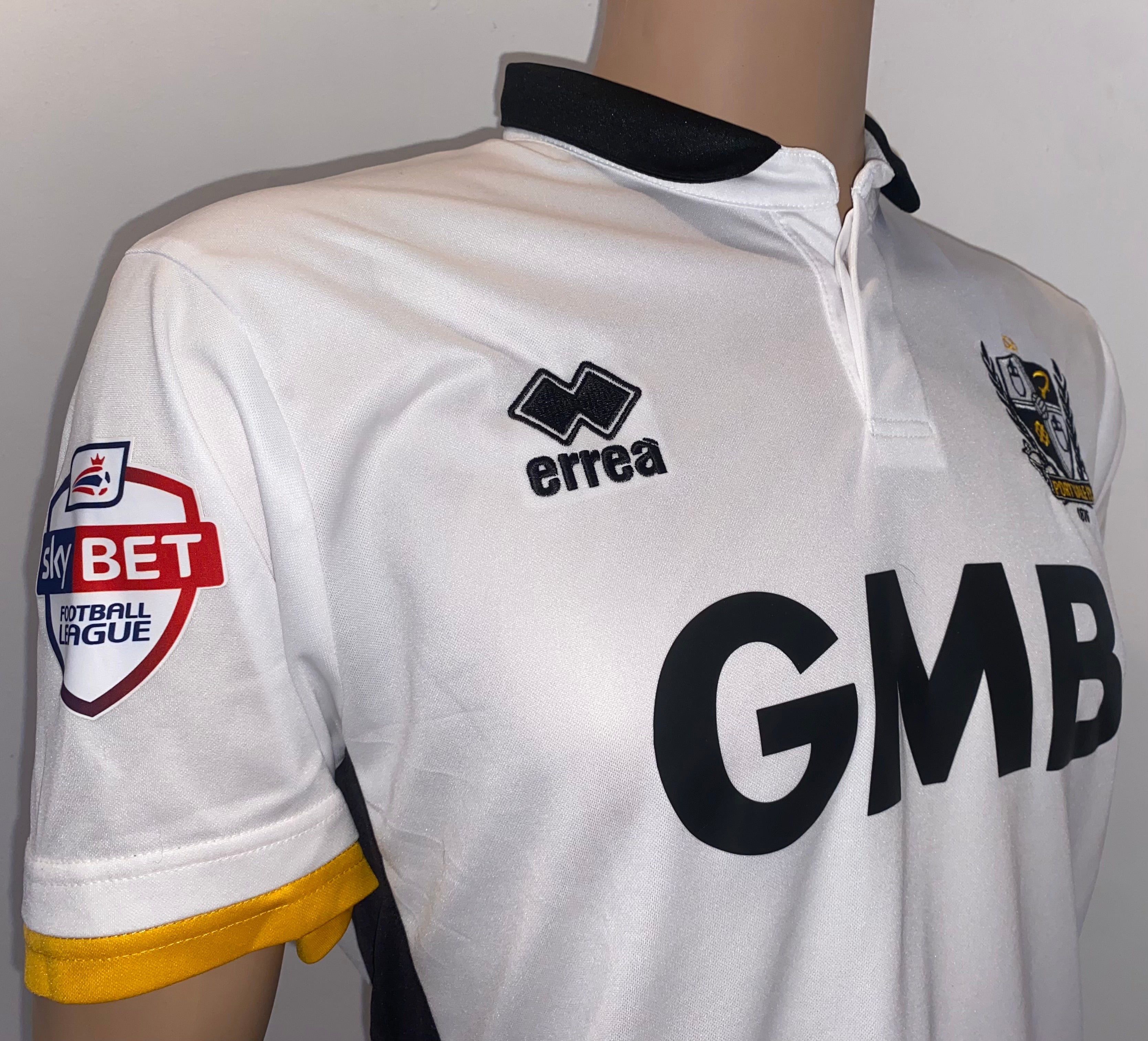 2014/15 PORT VALE MATCH ISSUE HOME SHIRT (COULIBALY #25)