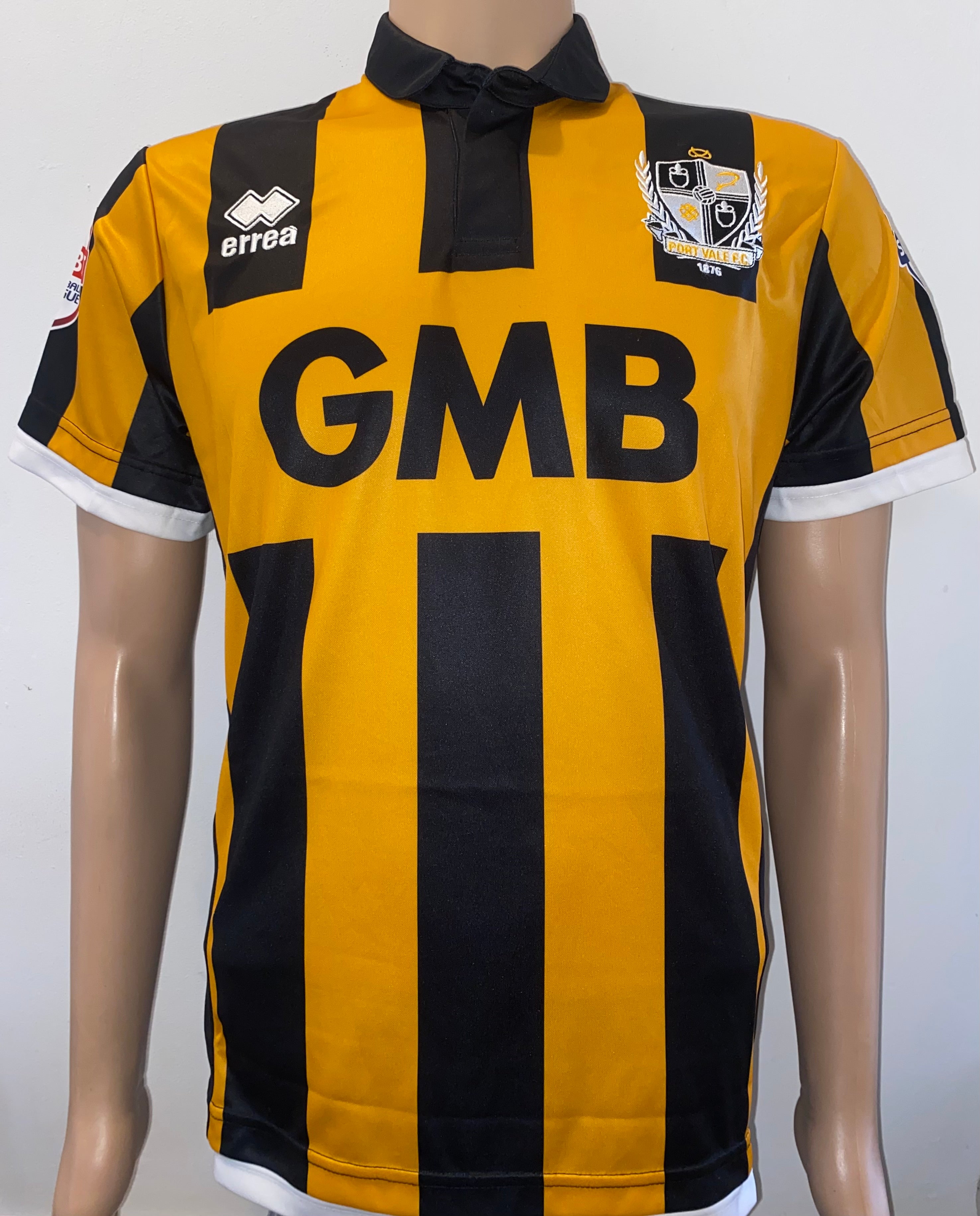 2014/15 PORT VALE MATCH ISSUE AWAY SHIRT (YATES #16)