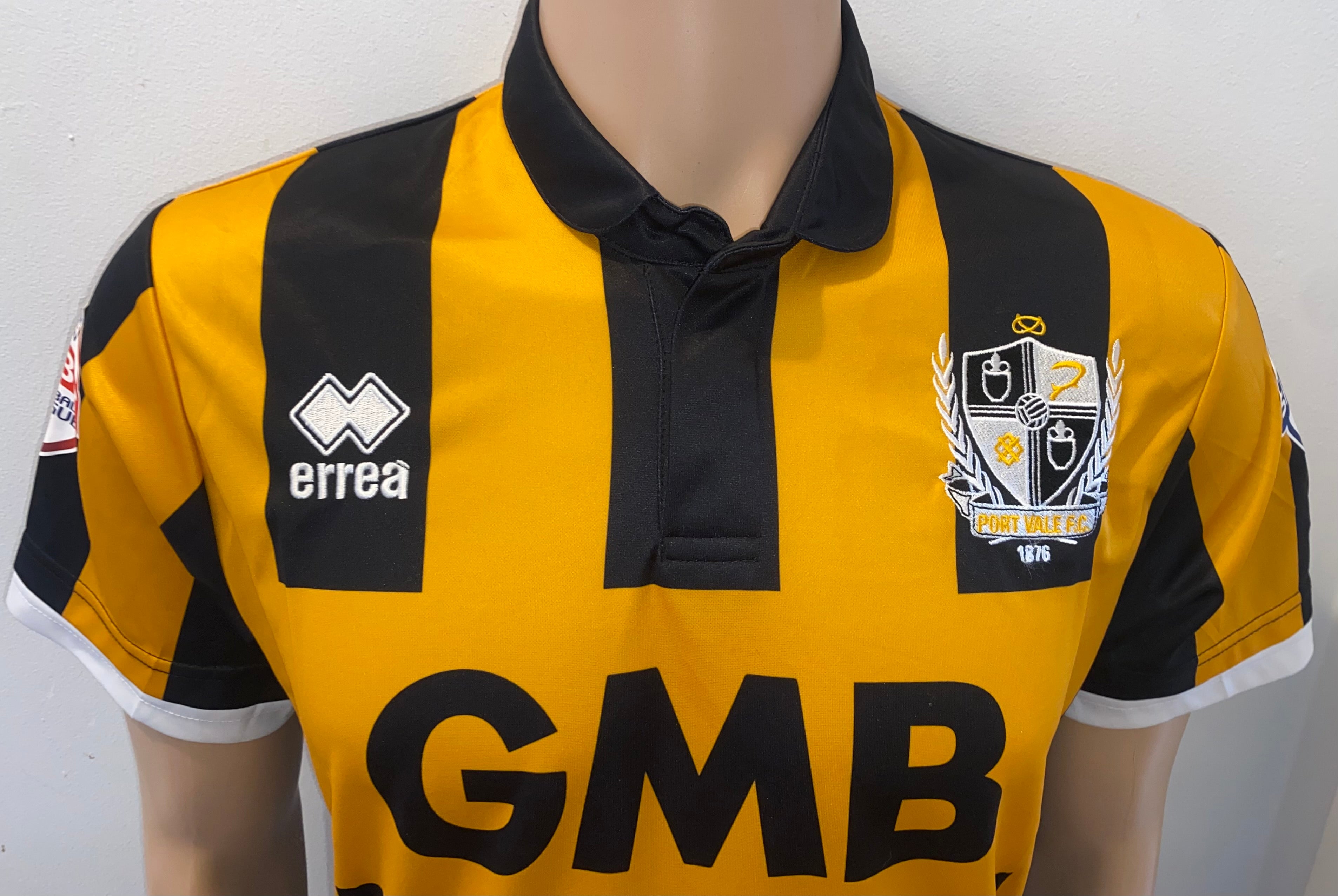2014/15 PORT VALE MATCH ISSUE AWAY SHIRT (YATES #16)
