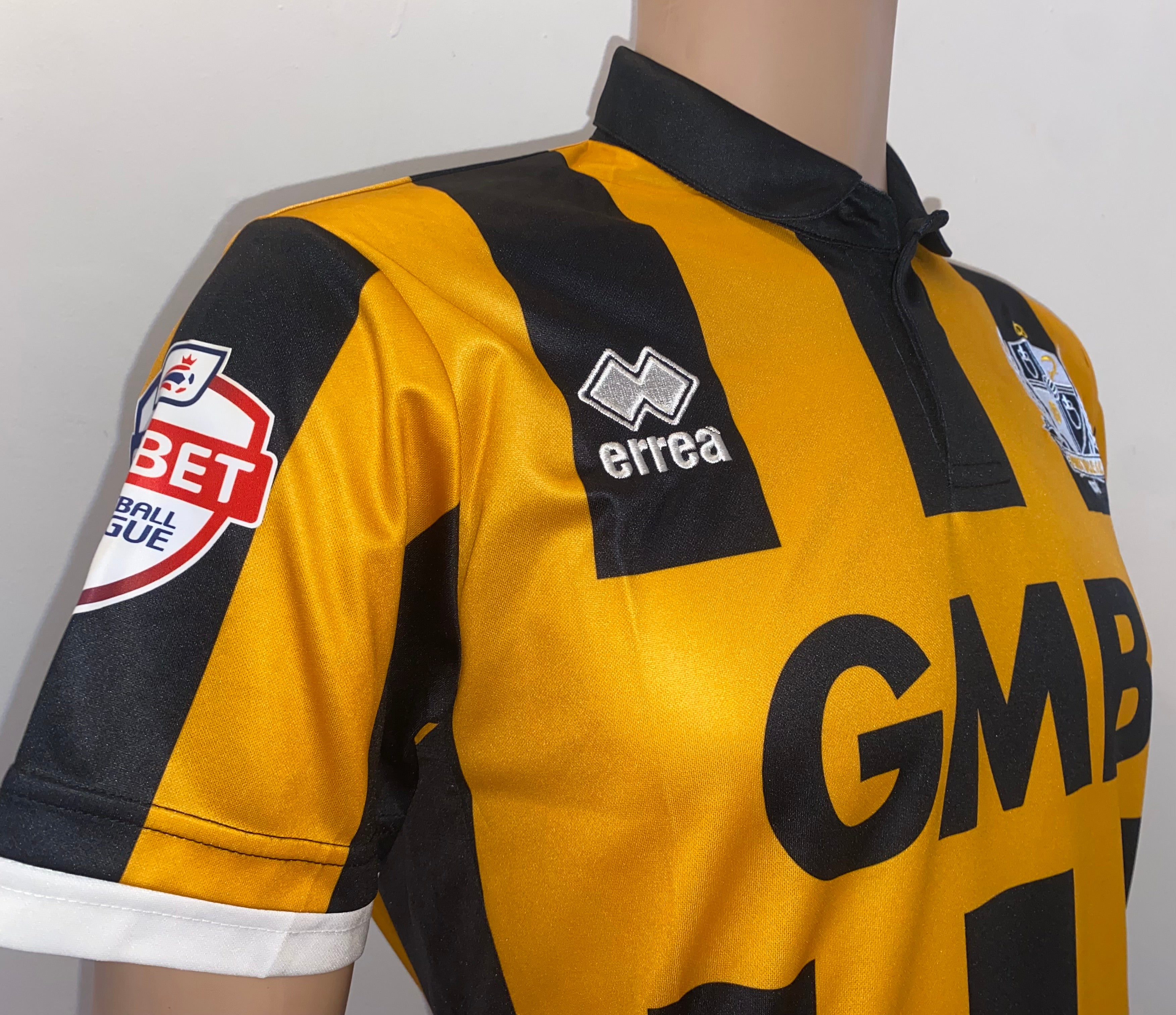 2014/15 PORT VALE MATCH ISSUE AWAY SHIRT (YATES #16)