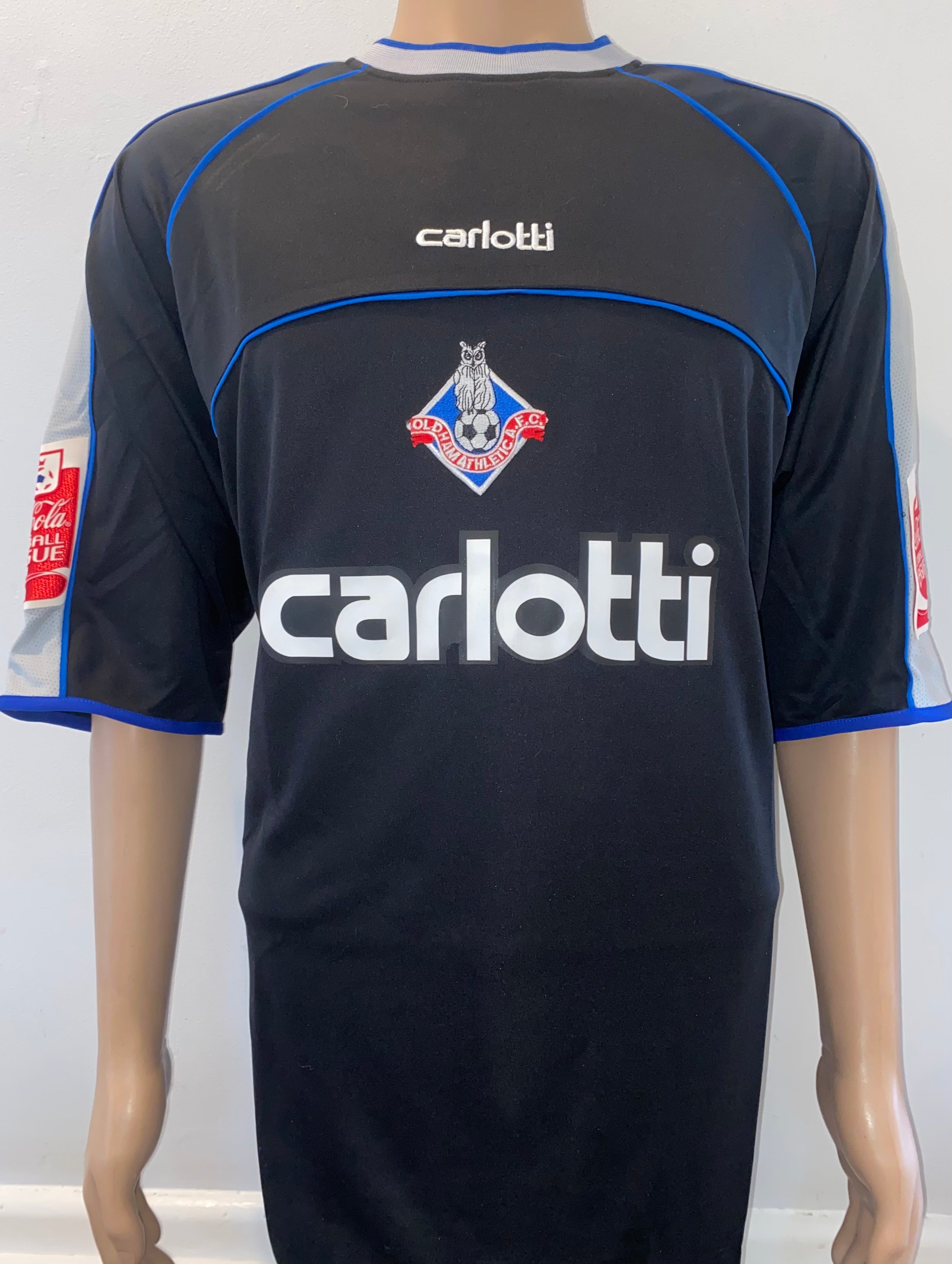 2005/06 OLDHAM ATHLETIC MATCH WORN AWAY SHIRT (BARLOW #29)