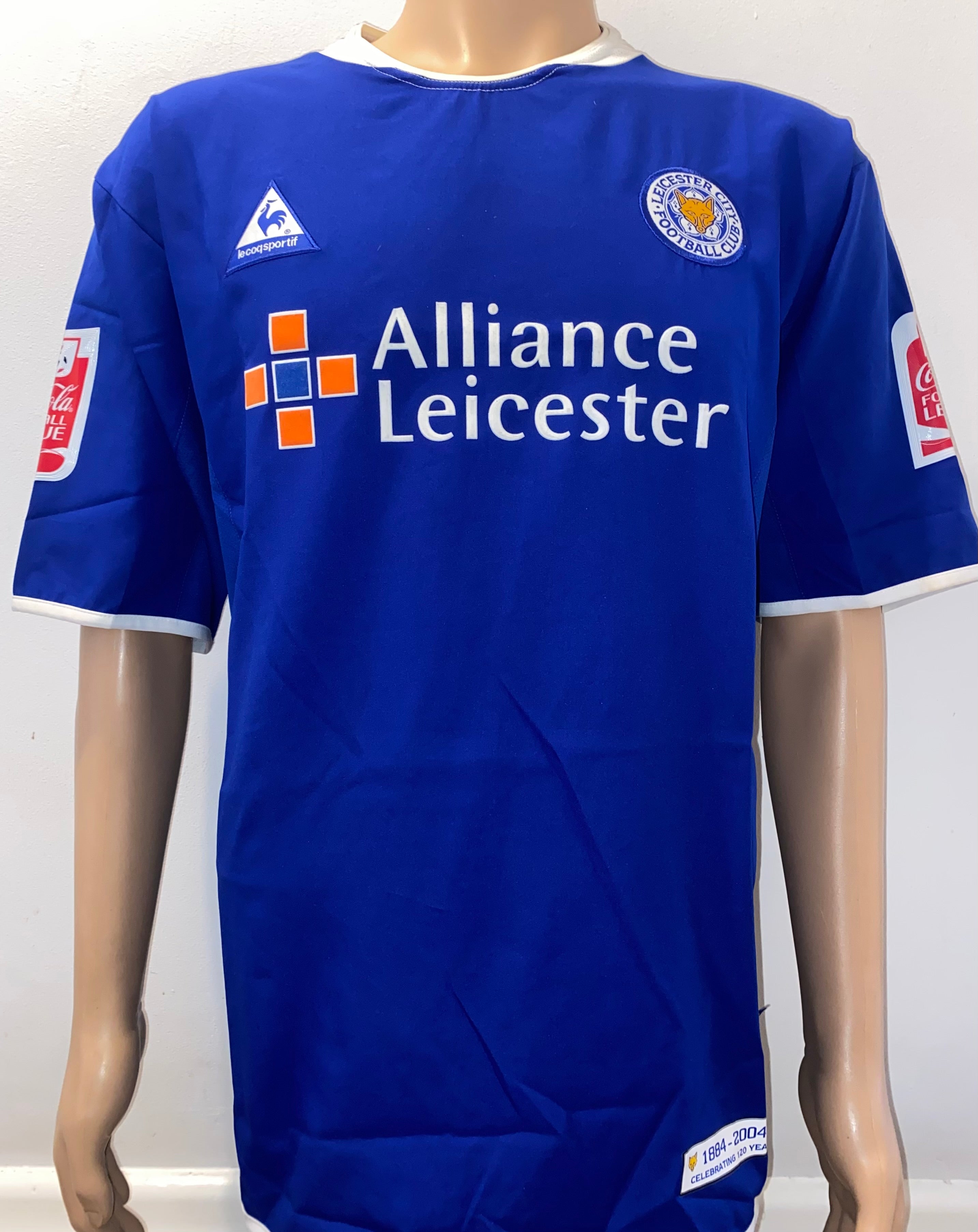 2004/05 LEICESTER CITY MATCH WORN HOME SHIRT (MARTIN KEOWN #5)