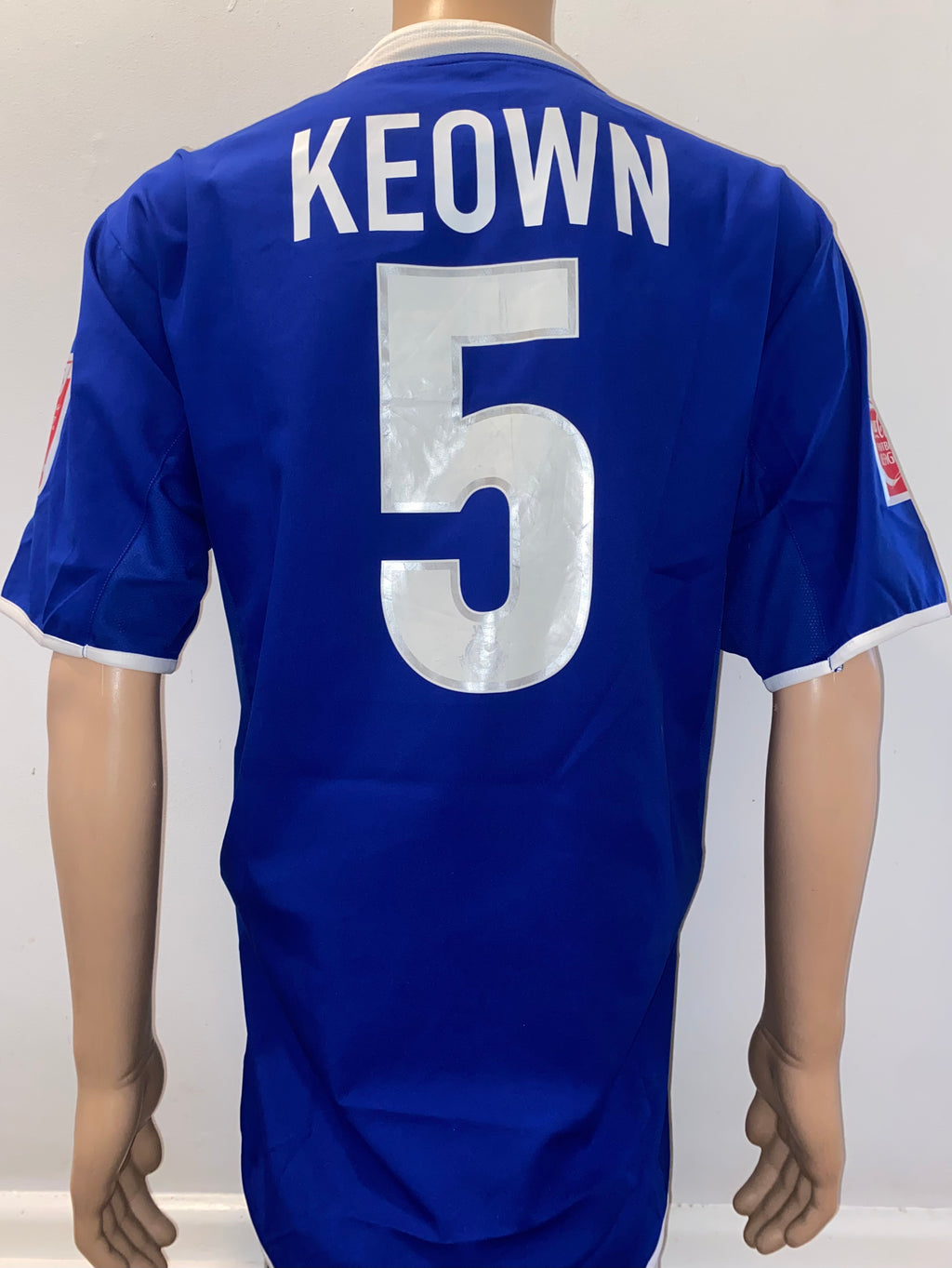 2004/05 LEICESTER CITY MATCH WORN HOME SHIRT (MARTIN KEOWN #5)