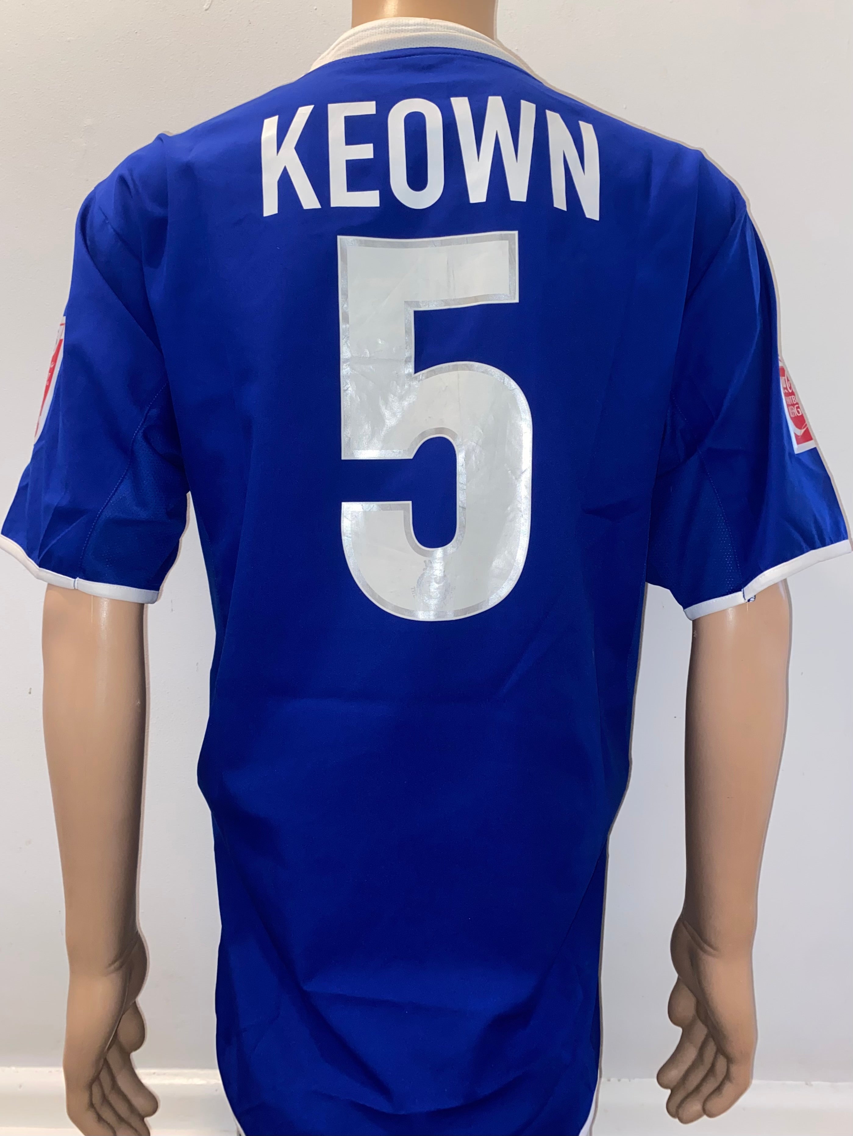 2004/05 LEICESTER CITY MATCH WORN HOME SHIRT (MARTIN KEOWN #5)