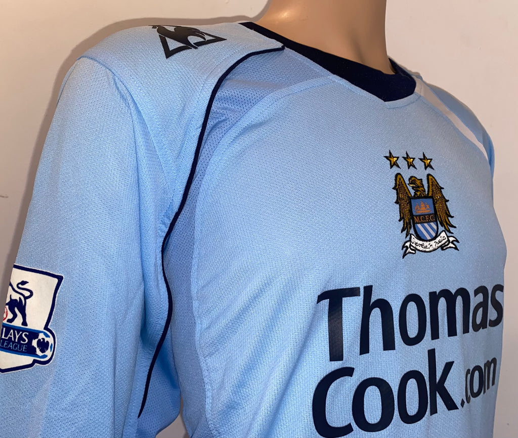 2008-09 MANCHESTER CITY MATCH ISSUE HOME L/S SHIRT HAMANN #21
