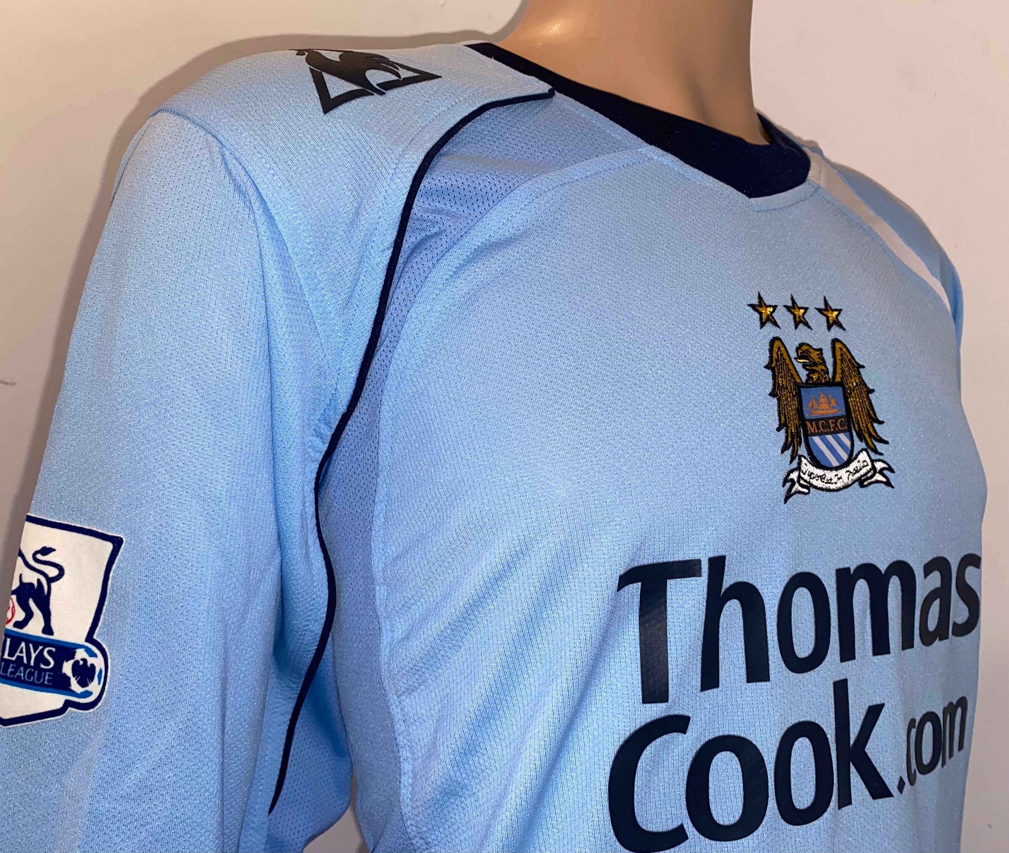 2008-09 MANCHESTER CITY MATCH ISSUE HOME L/S SHIRT HAMANN #21