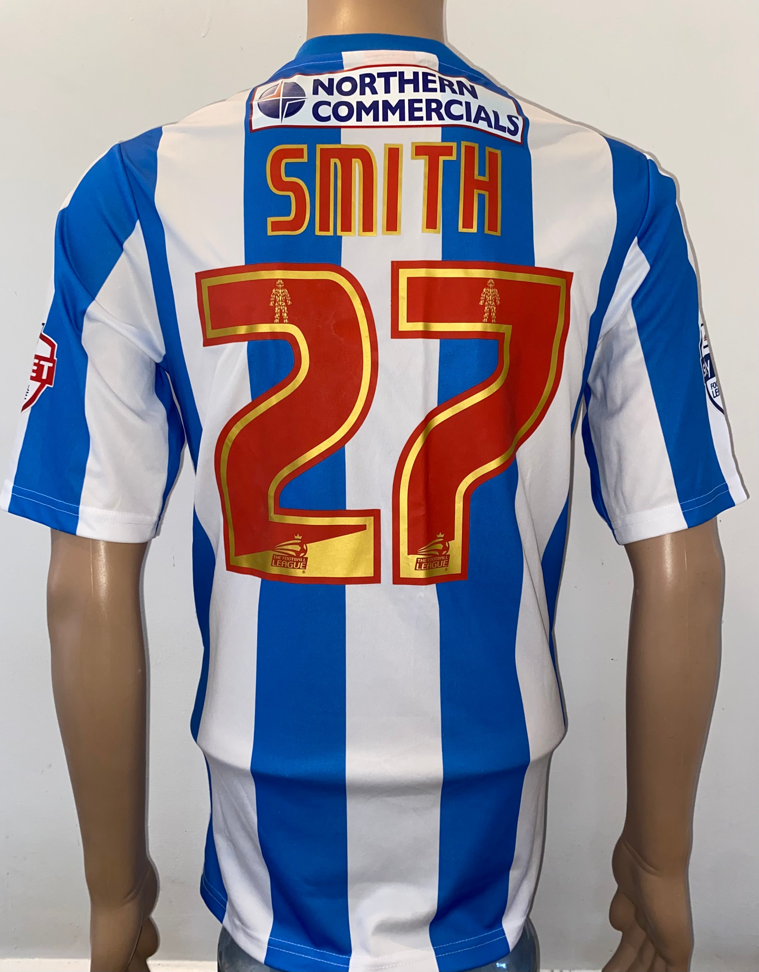 2013/14 HUDDERSFIELD TOWN MATCH WORN HOME SHIRT (SMITH #27)