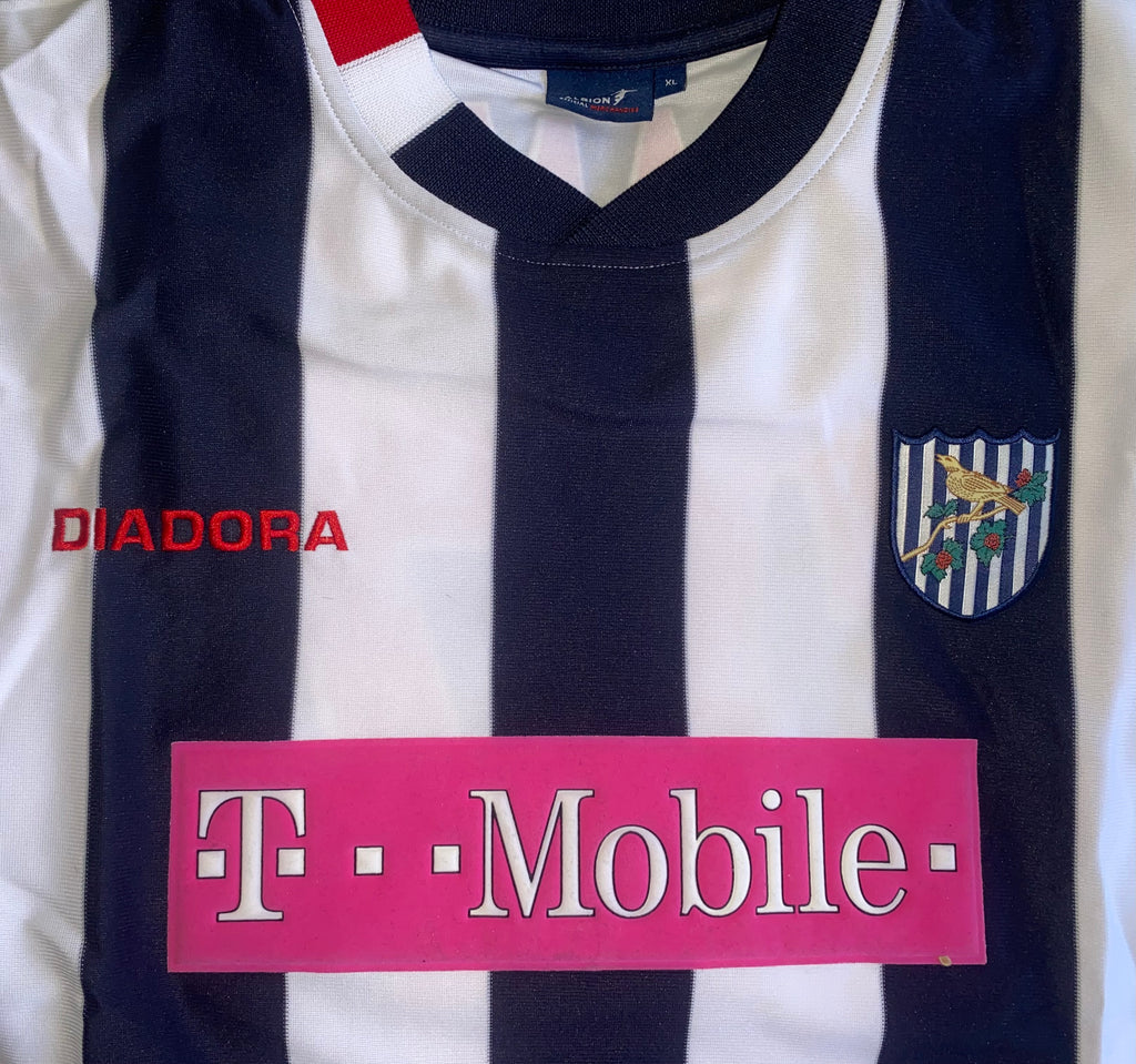 2004/05 WEST BROMWICH ALBION MATCH WORN SHIRT J. CHAMBERS #27