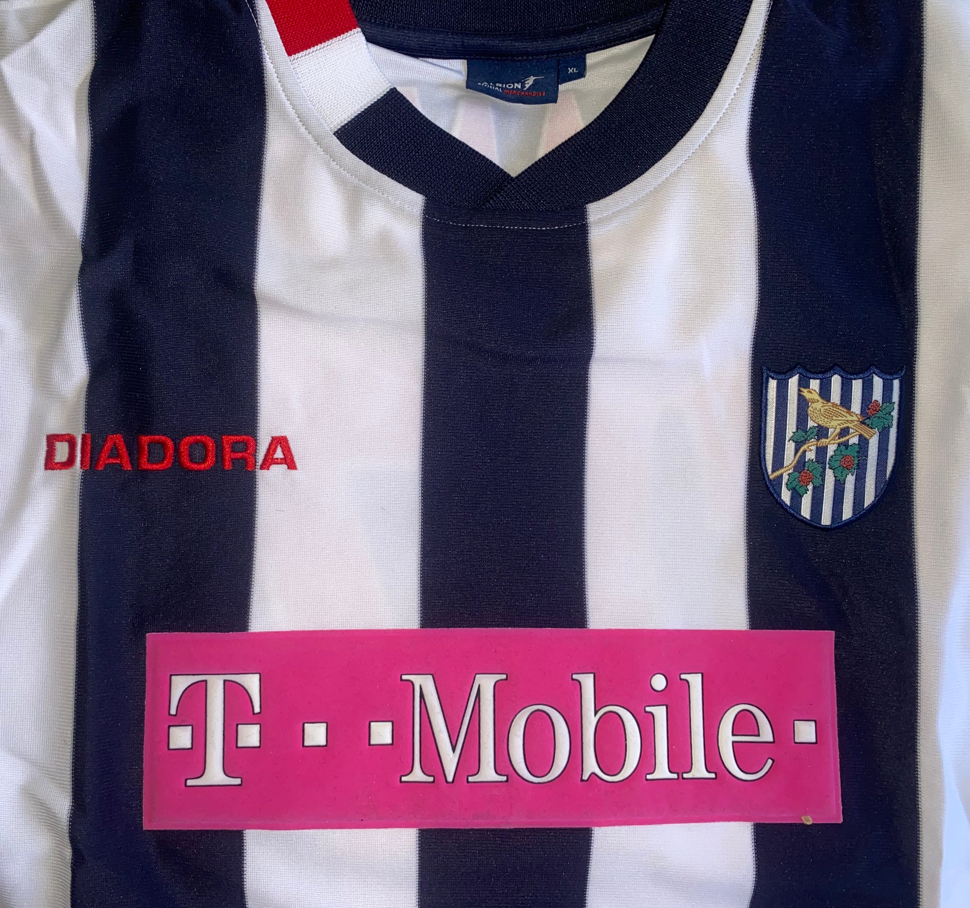 2004/05 WEST BROMWICH ALBION MATCH WORN SHIRT J. CHAMBERS #27