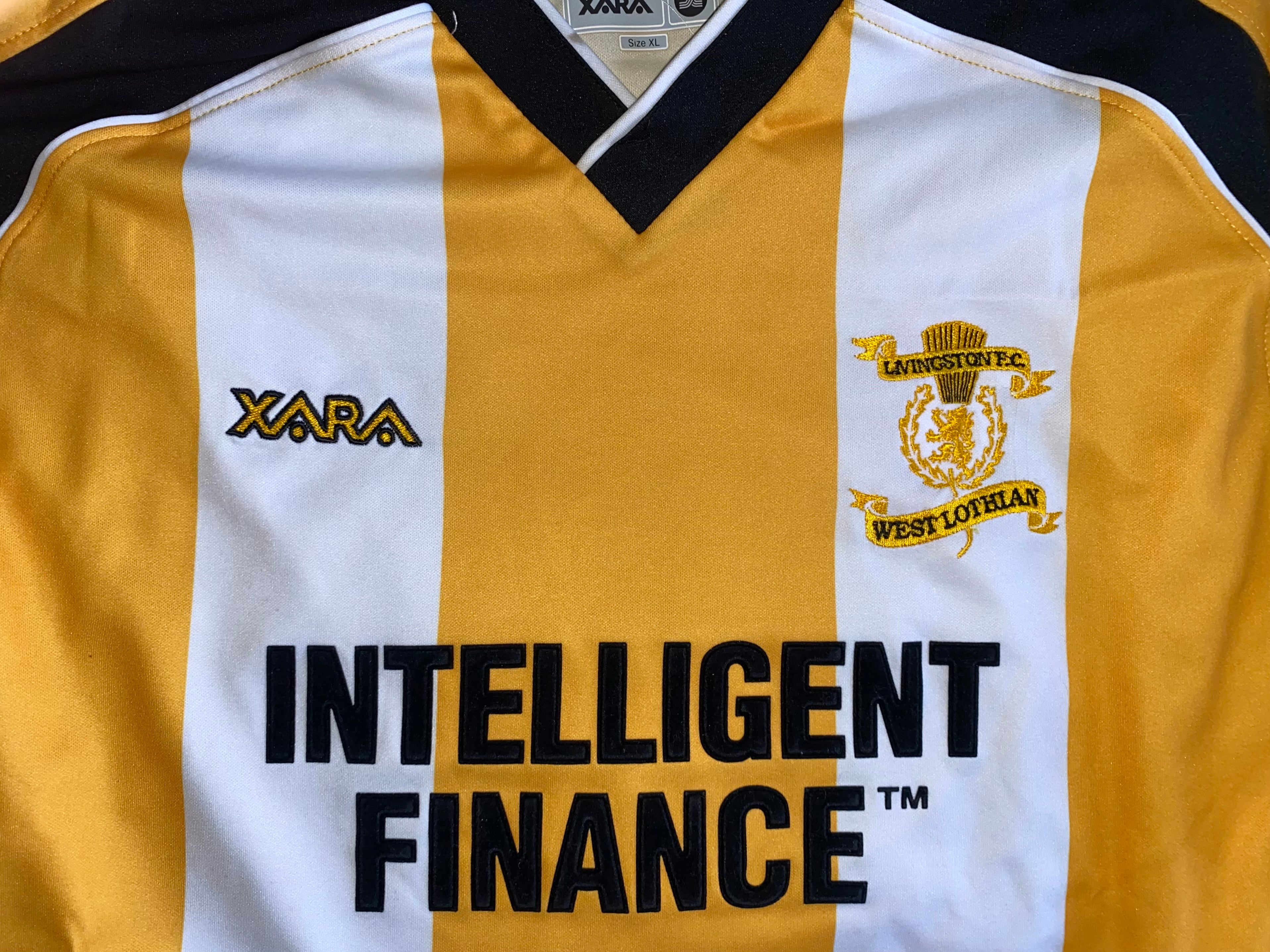 2004/05 LIVINGSTON F.C. MATCH WORN HOME SHIRT (HAMILTON #9)