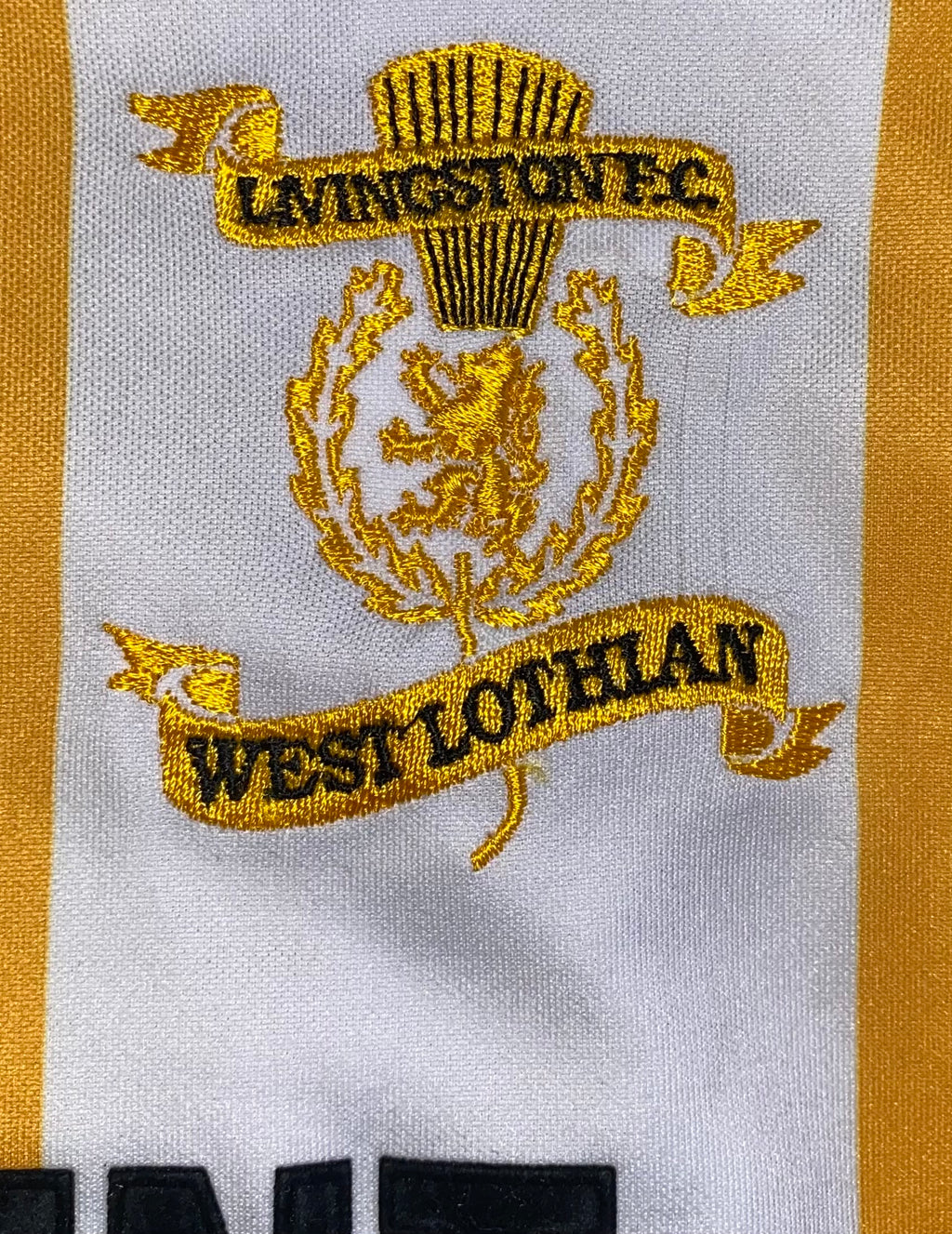 2004/05 LIVINGSTON F.C. MATCH WORN HOME SHIRT (HAMILTON #9)