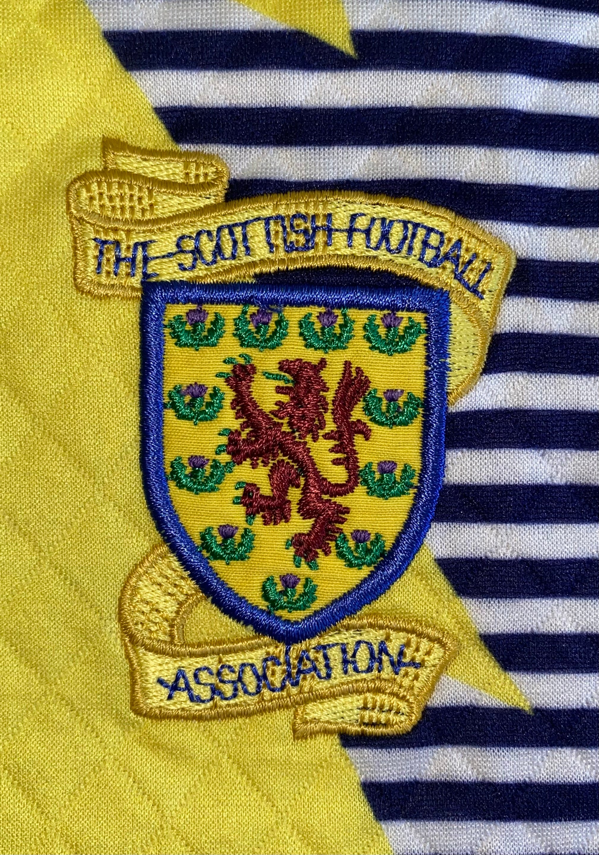 1992 SCOTLAND MATCH ISSUE GOALKEEPERS SHIRT #12