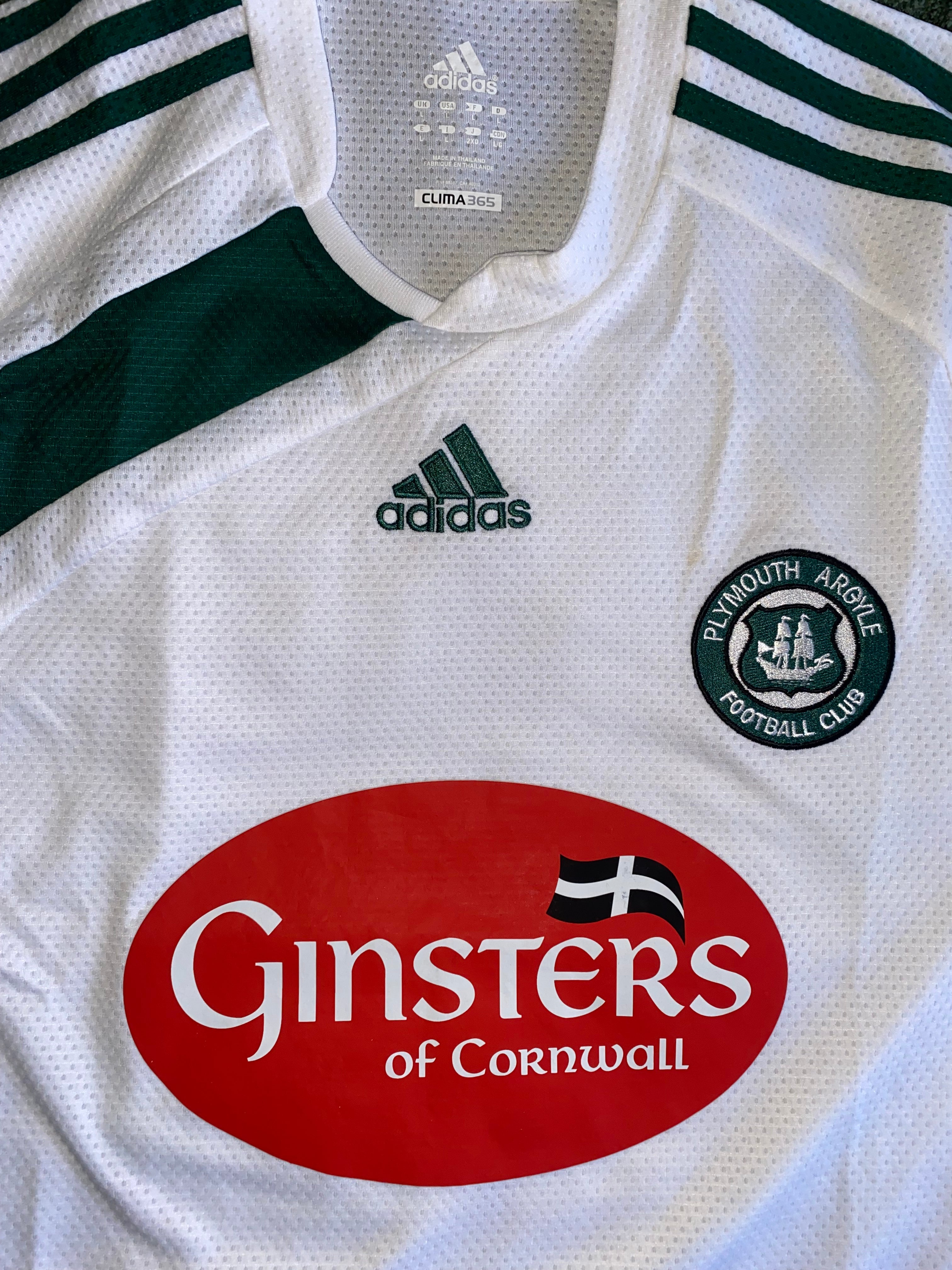 2009/10 PLYMOUTH ARGYLE MATCH WORN AWAY SHIRT (SEIP #19)