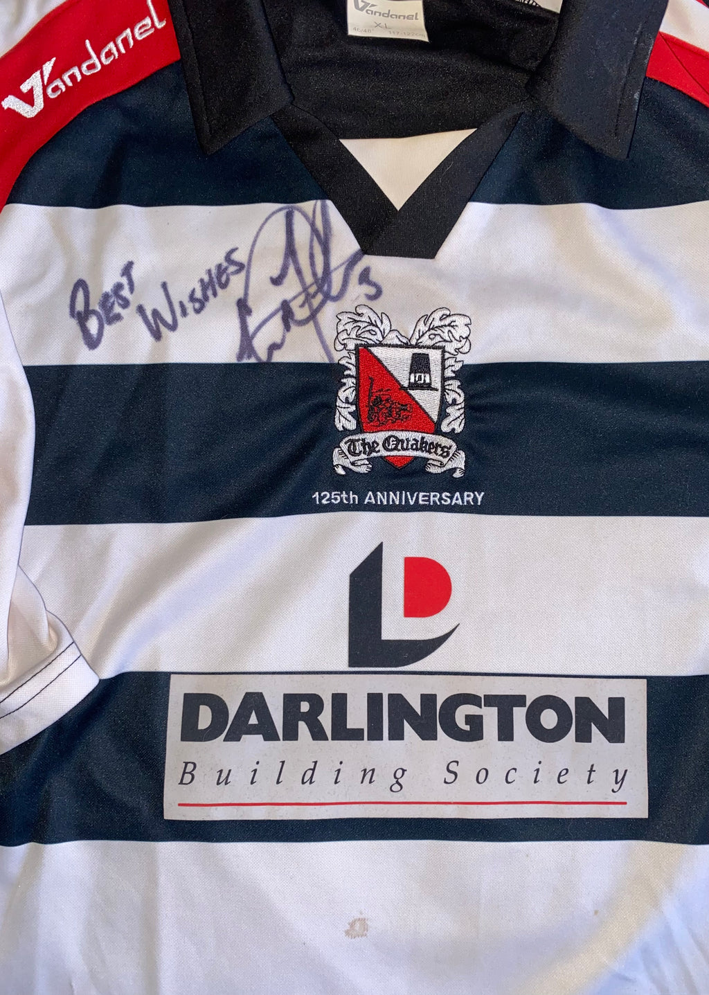 2008/09 DARLINGTON MATCH WORN HOME SHIRT (FORTUNE #3)