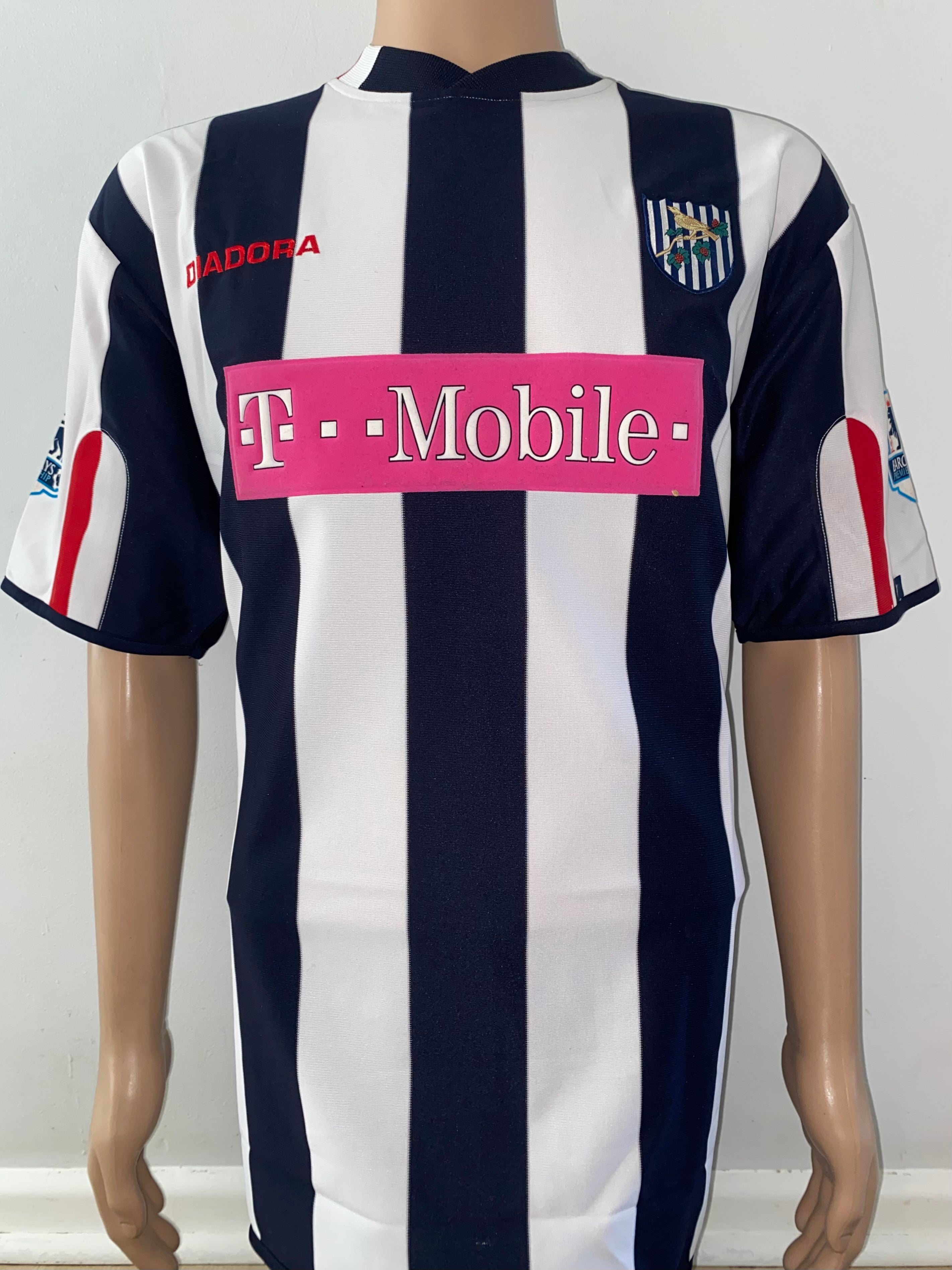 2004/05 WEST BROMWICH ALBION MATCH WORN SHIRT J. CHAMBERS #27