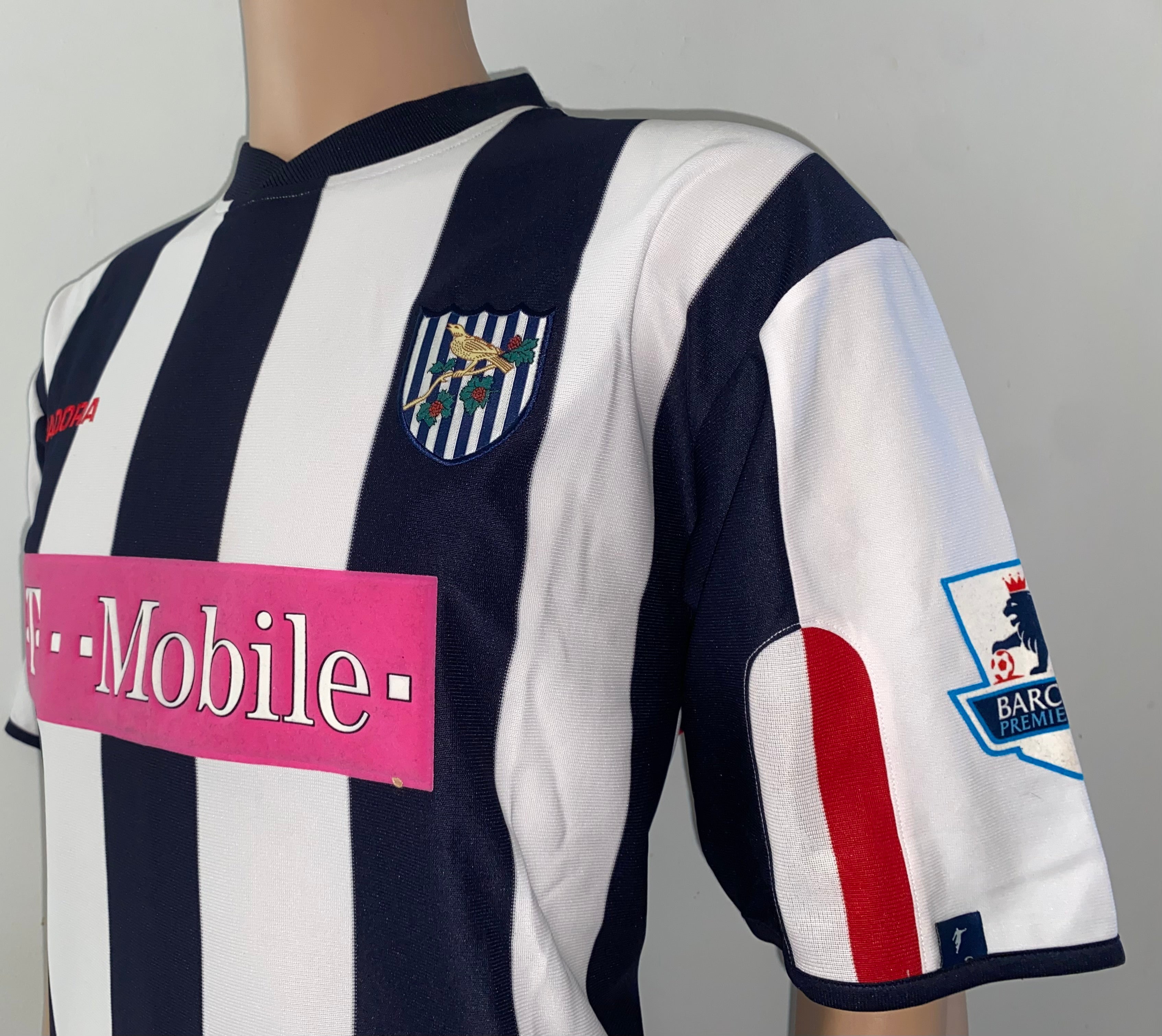 2004/05 WEST BROMWICH ALBION MATCH WORN SHIRT J. CHAMBERS #27