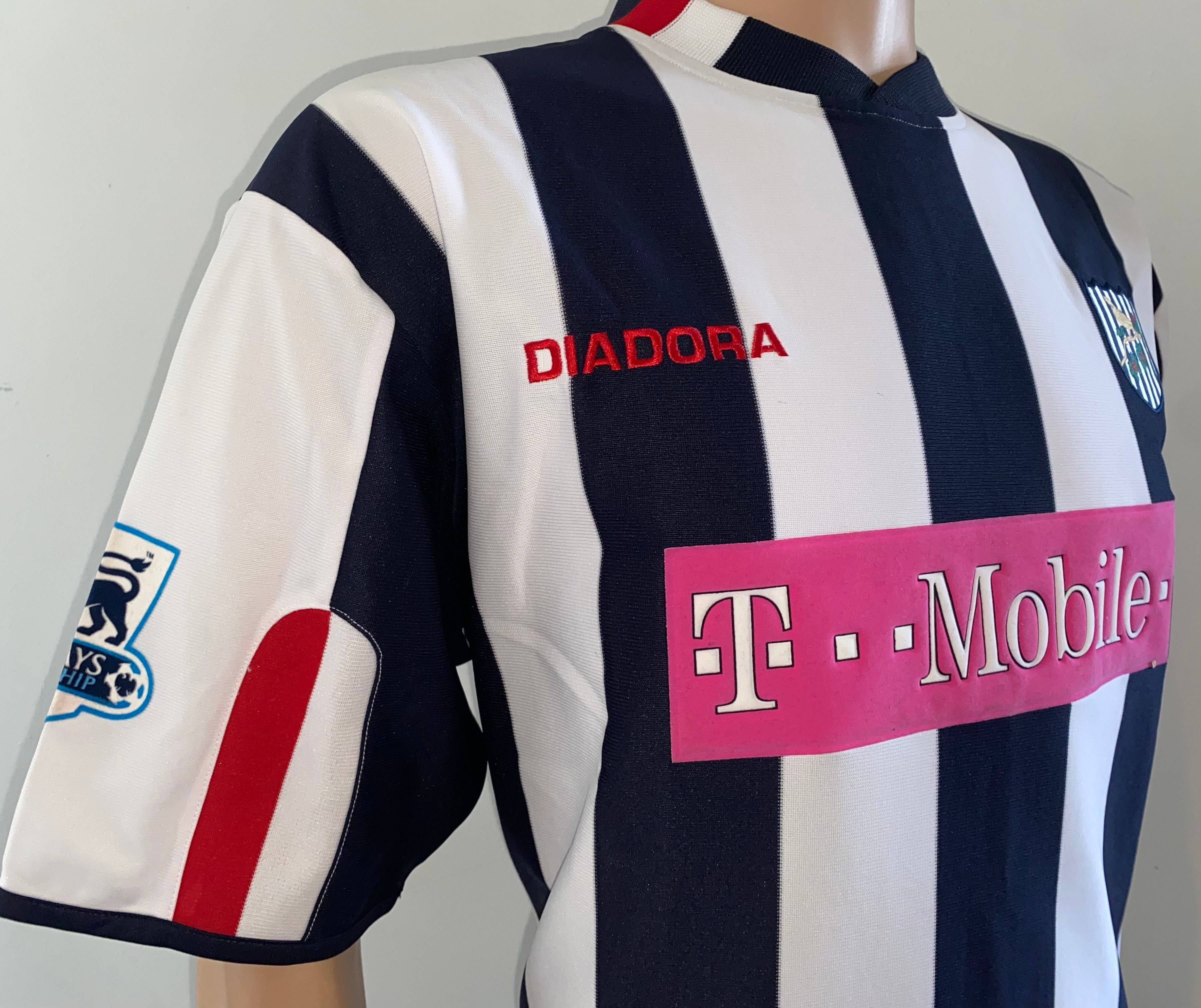 2004/05 WEST BROMWICH ALBION MATCH WORN SHIRT J. CHAMBERS #27