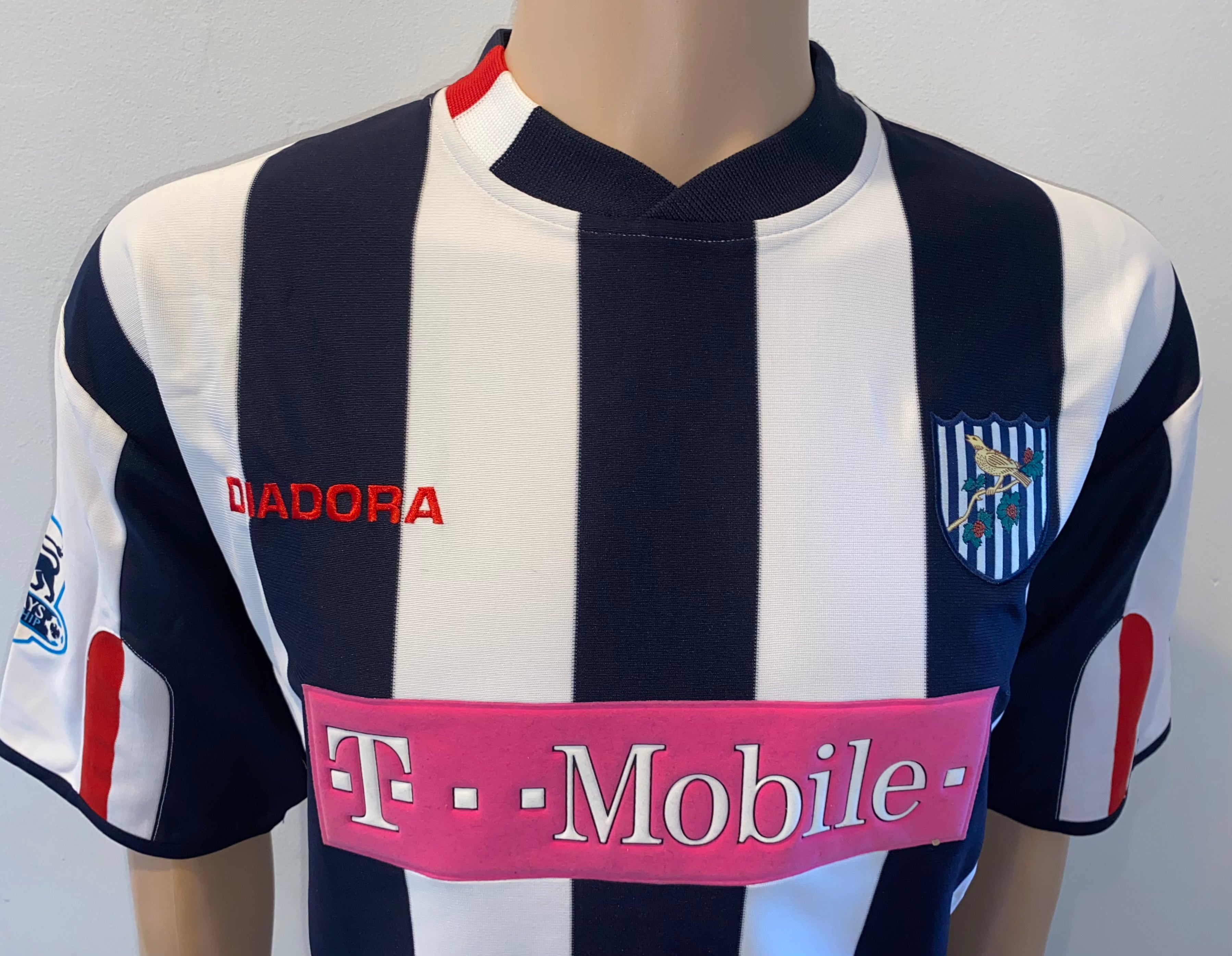2004/05 WEST BROMWICH ALBION MATCH WORN SHIRT J. CHAMBERS #27