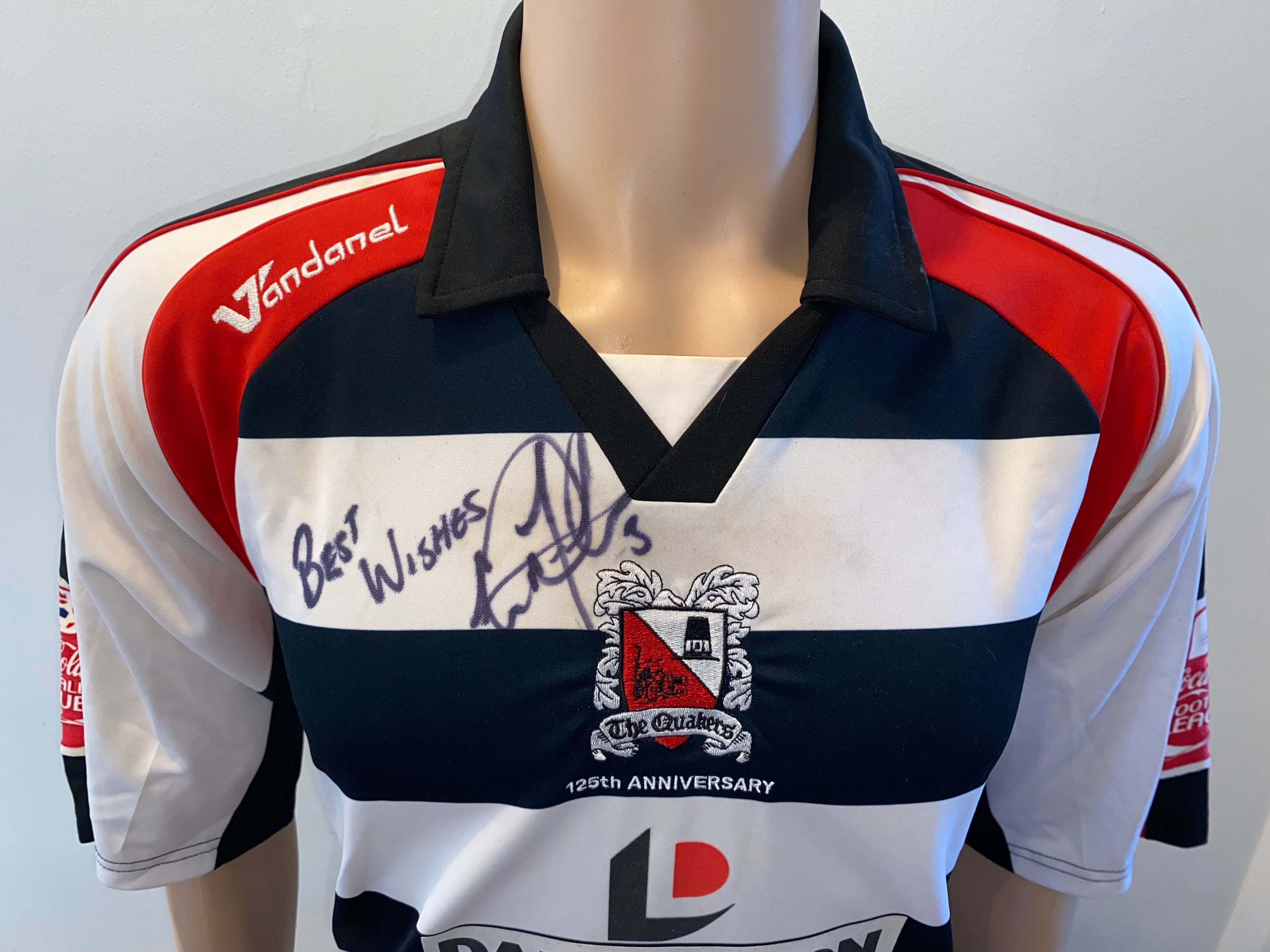 2008/09 DARLINGTON MATCH WORN HOME SHIRT (FORTUNE #3)