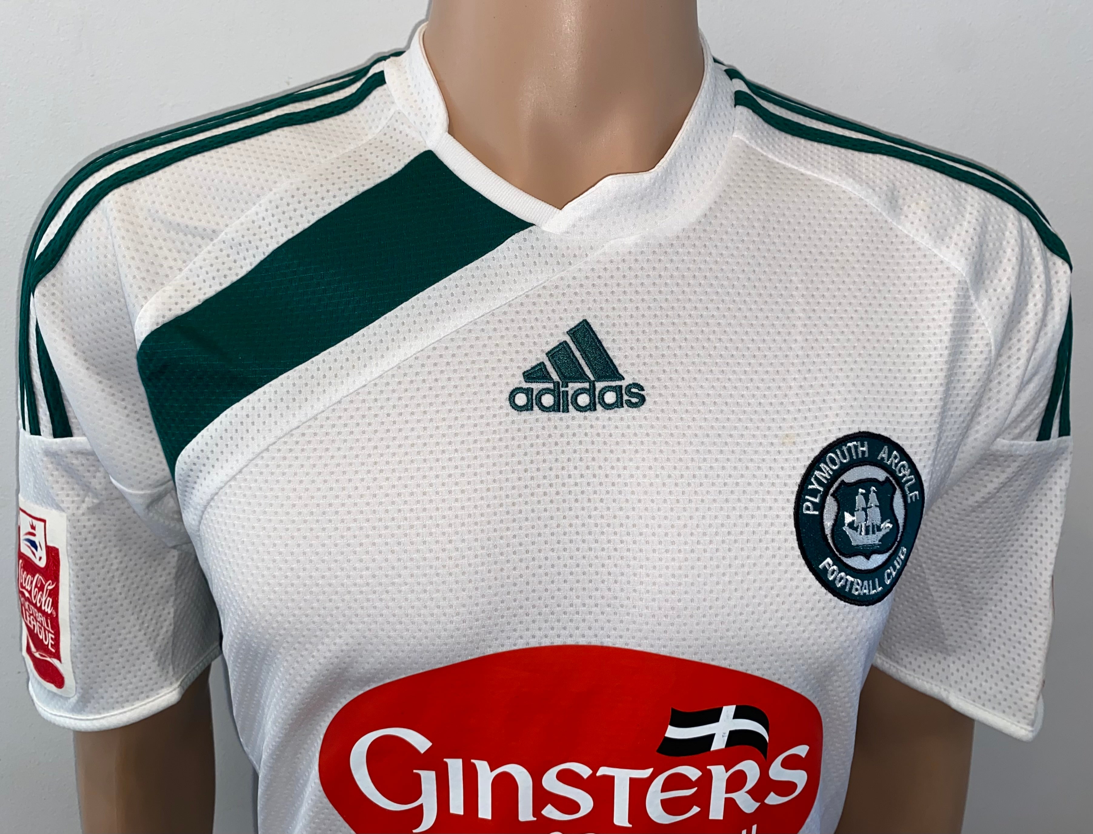 2009/10 PLYMOUTH ARGYLE MATCH WORN AWAY SHIRT (SEIP #19)
