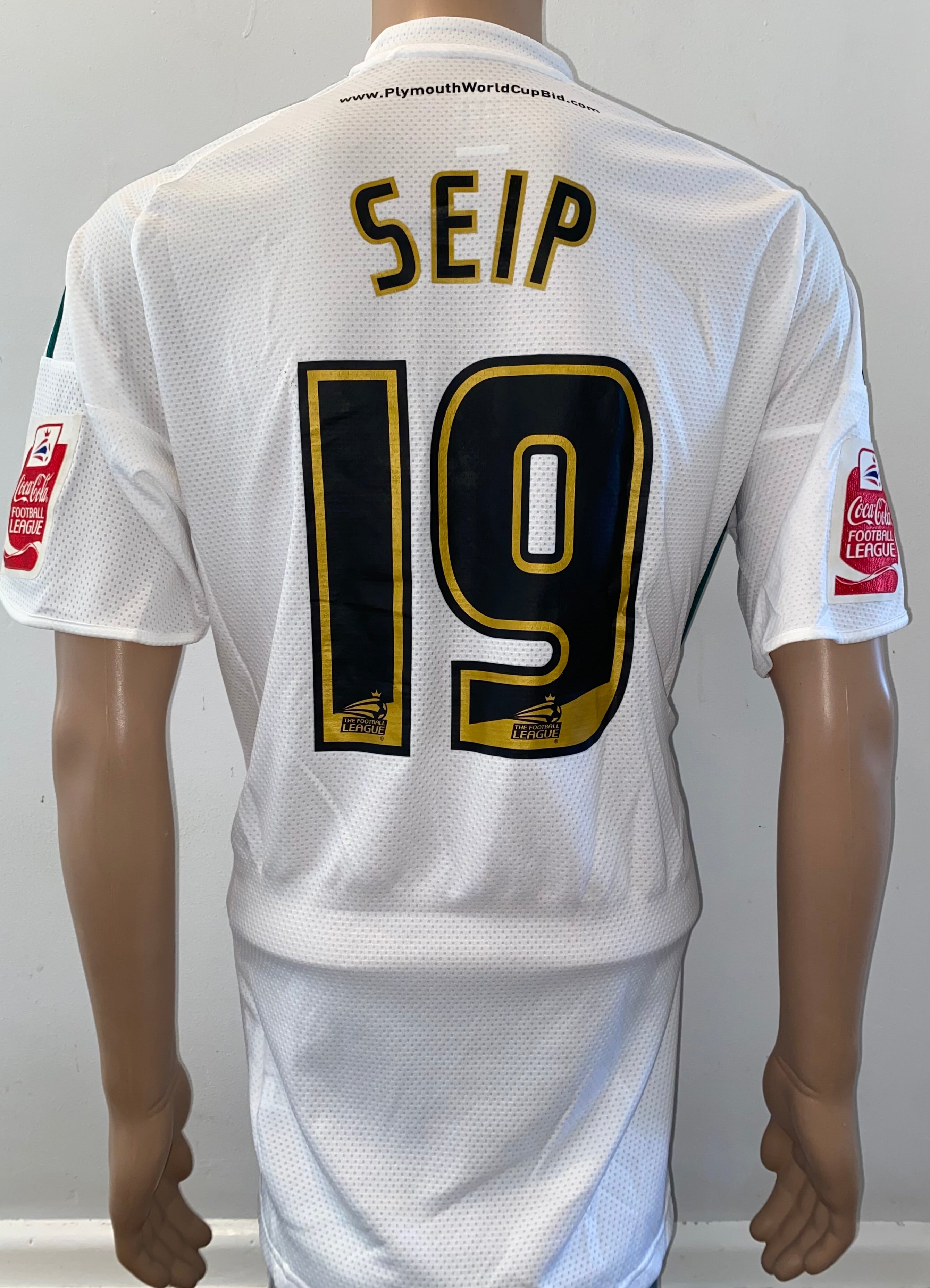 2009/10 PLYMOUTH ARGYLE MATCH WORN AWAY SHIRT (SEIP #19)