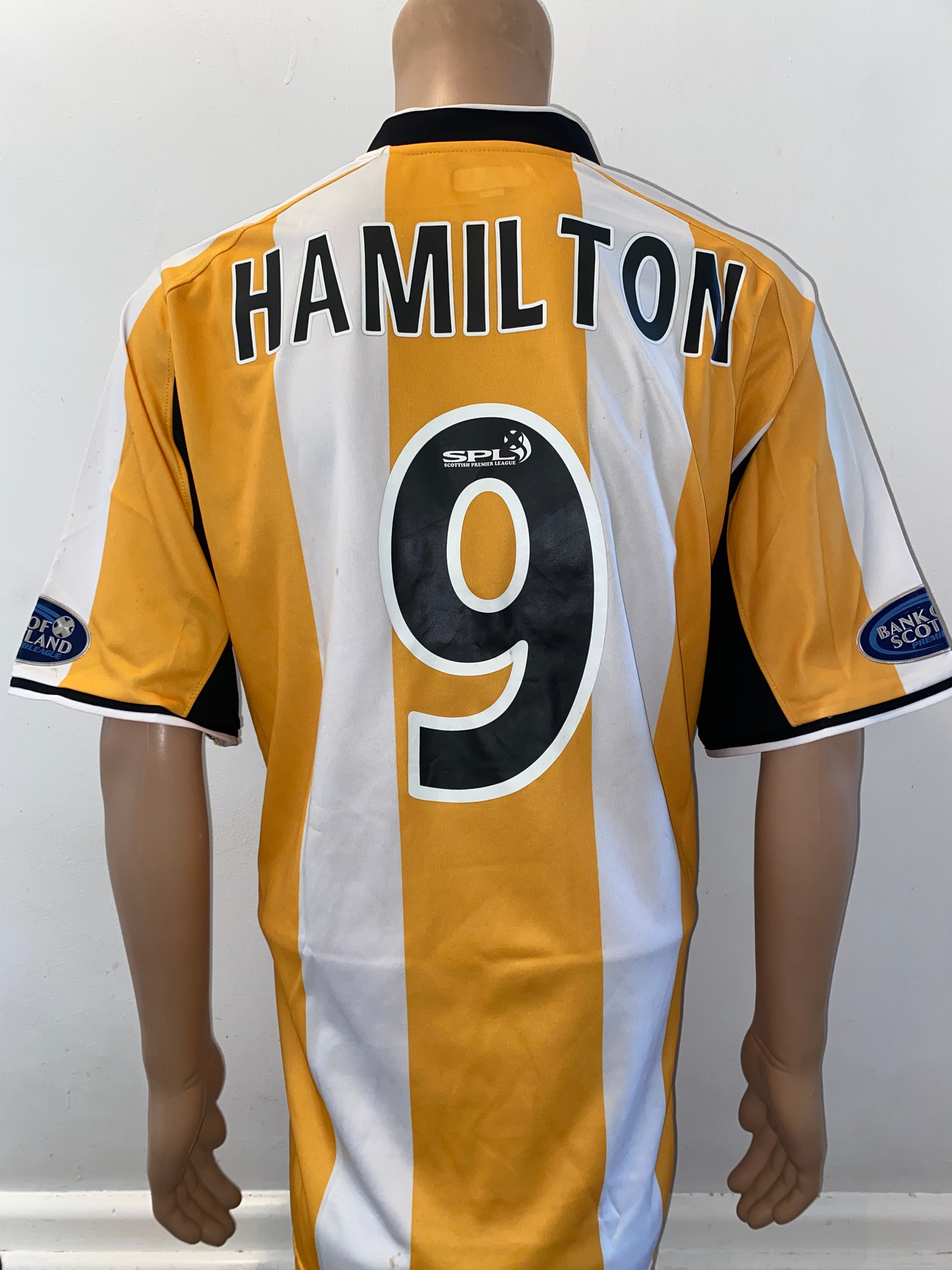 2004/05 LIVINGSTON F.C. MATCH WORN HOME SHIRT (HAMILTON #9)