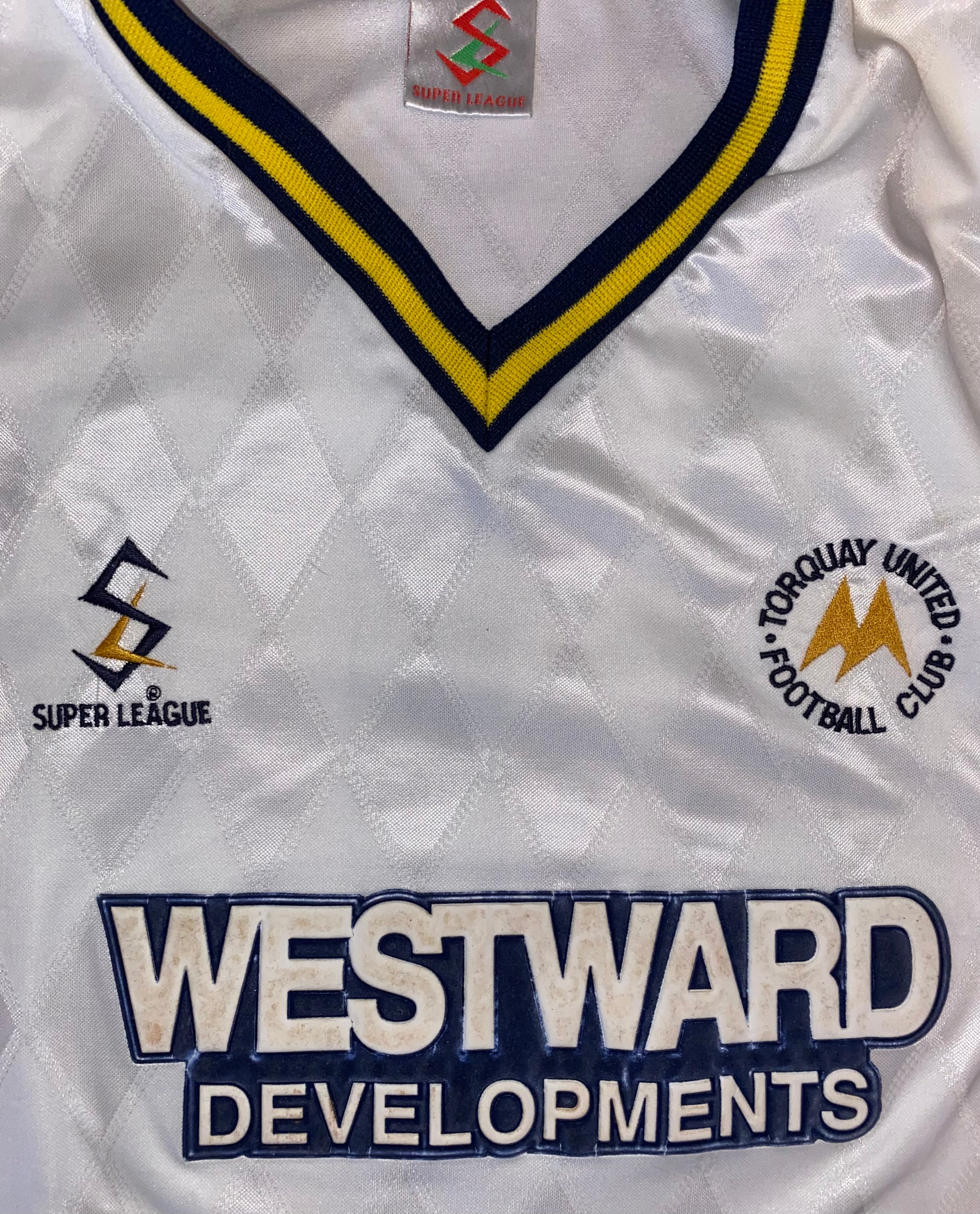 1998/99 TORQUAY UNITED MATCH WORN AWAY SHIRT #10