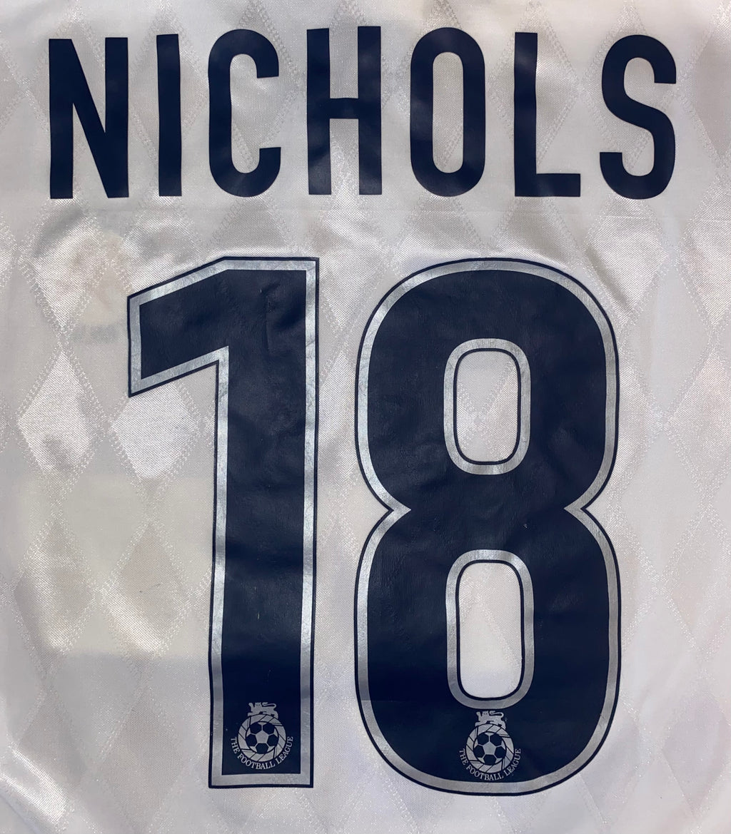 1999/2000 TORQUAY UNITED MATCH WORN AWAY SHIRT NICHOLS #18)