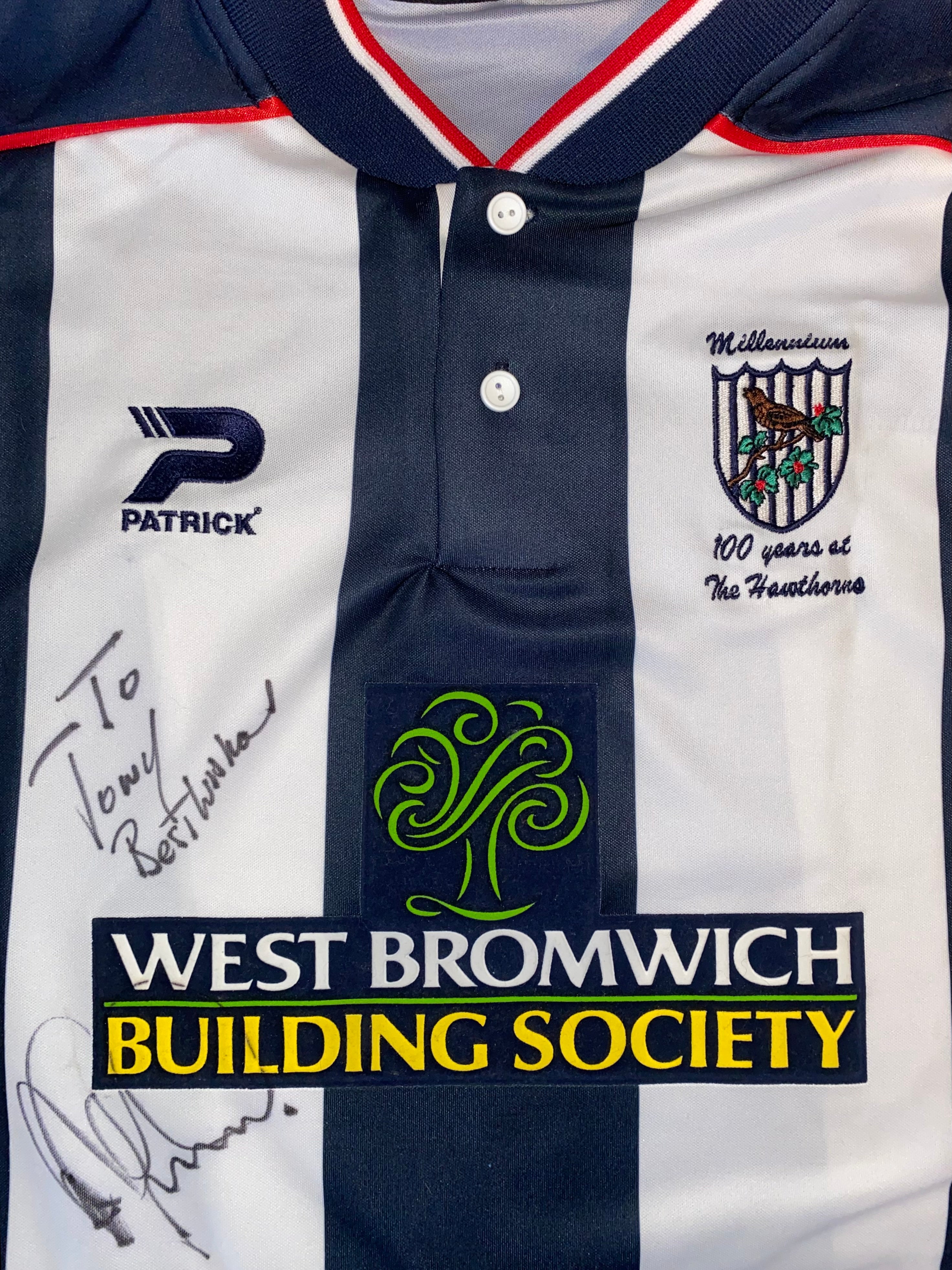 2000/01 WEST BROMWICH ALBION MATCH WORN SHIRT (GRANT #16)