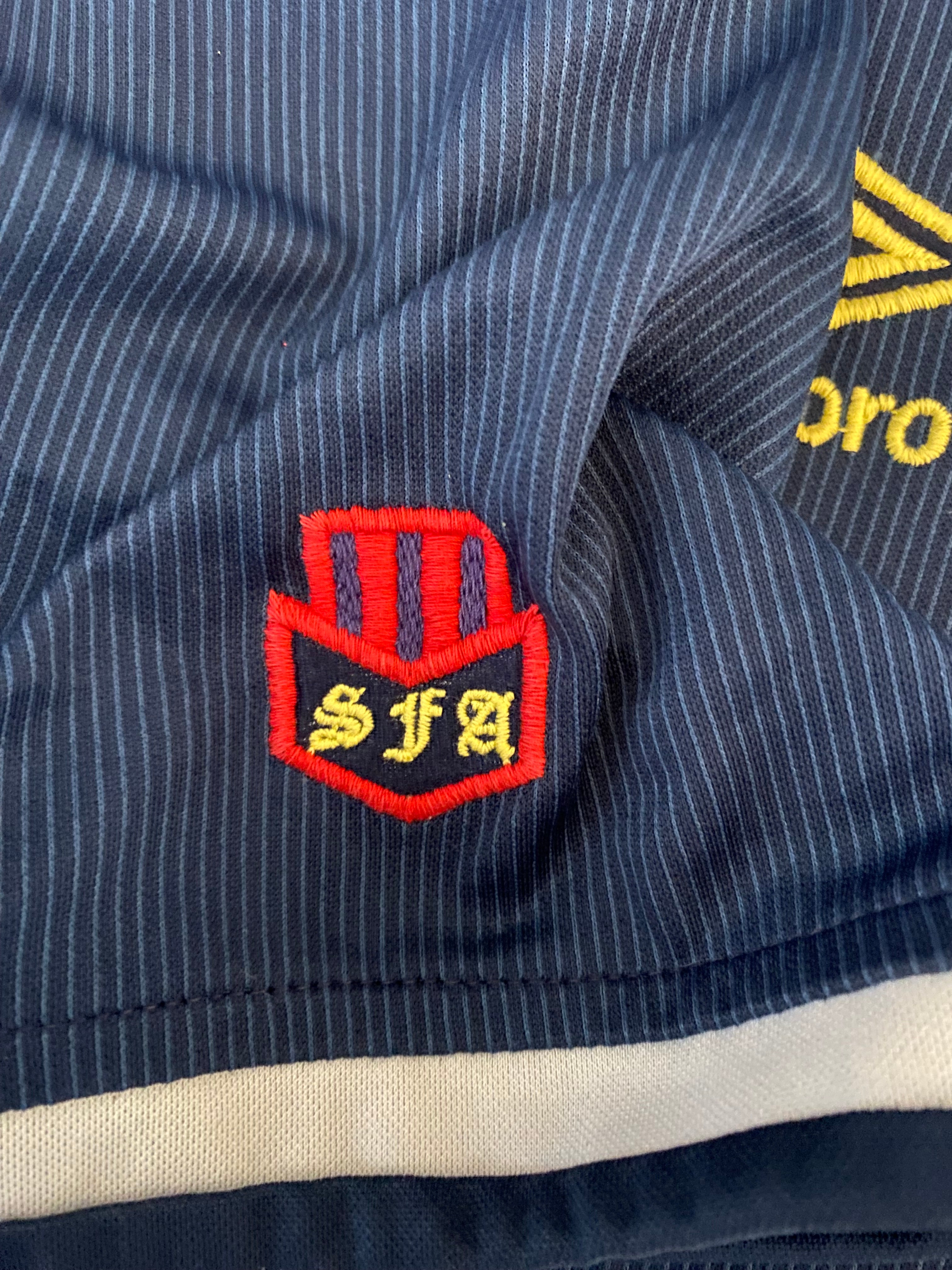 1989-1991 SCOTLAND MATCH WORN HOME SHIRT #17