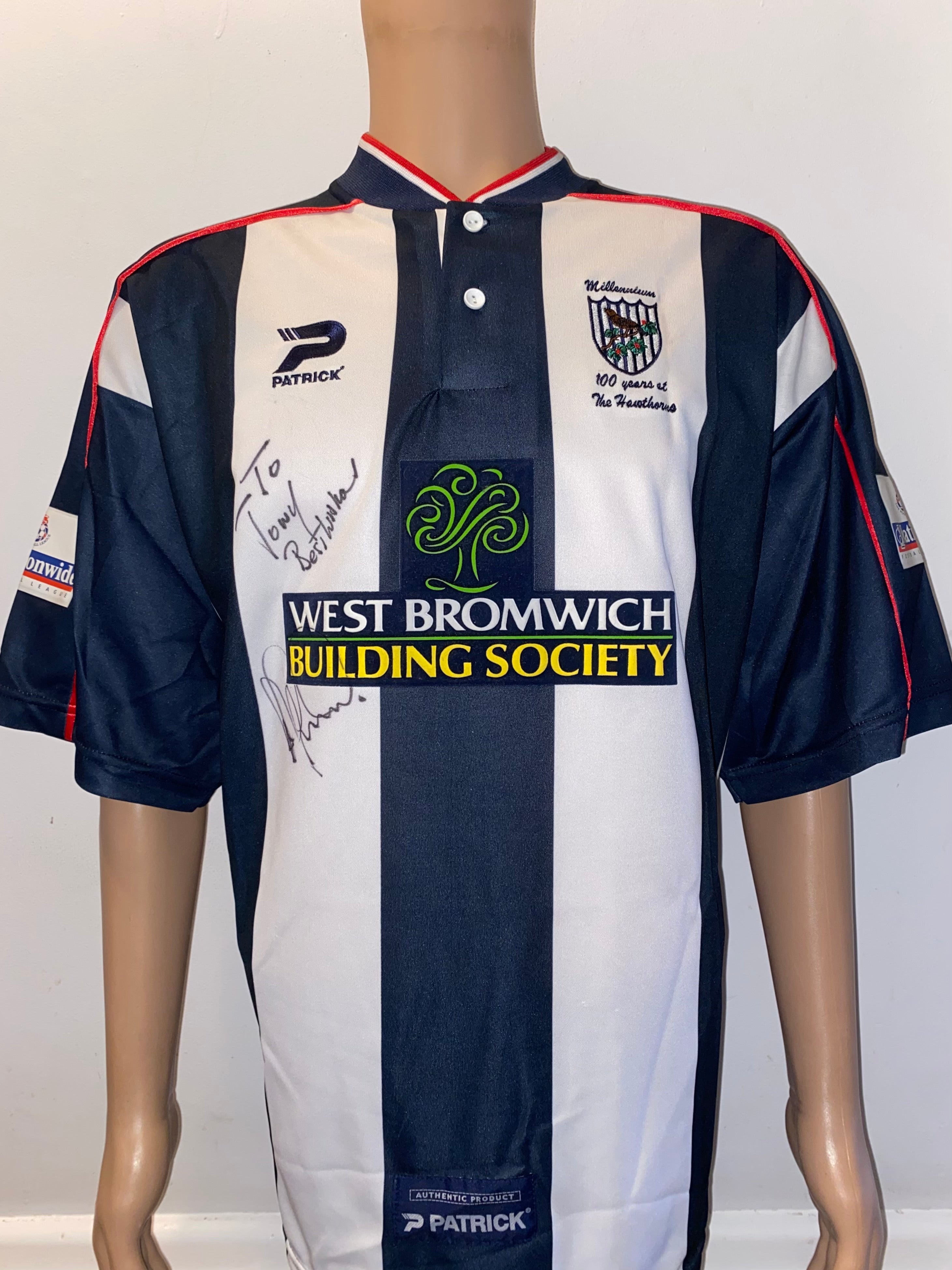 2000/01 WEST BROMWICH ALBION MATCH WORN SHIRT (GRANT #16)