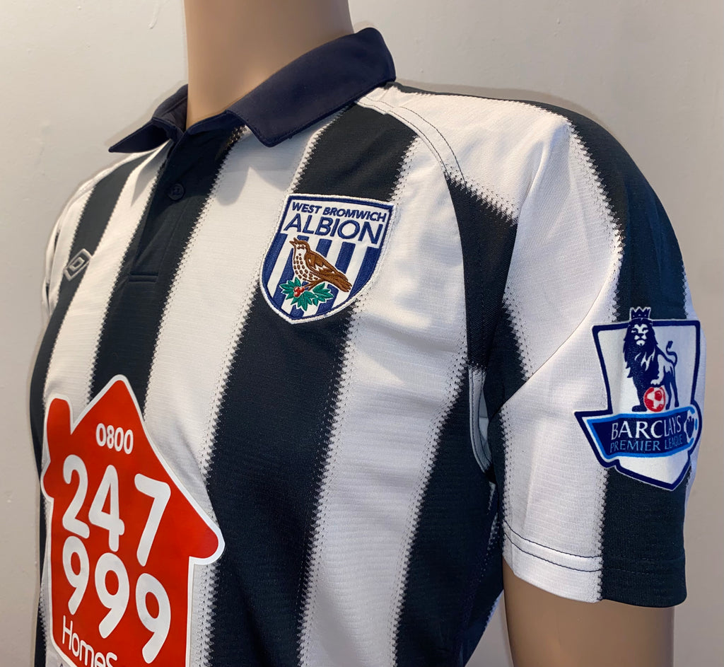 2010/11 WEST BROMWICH ALBION MATCH WORN SHIRT (BARNETT #25)