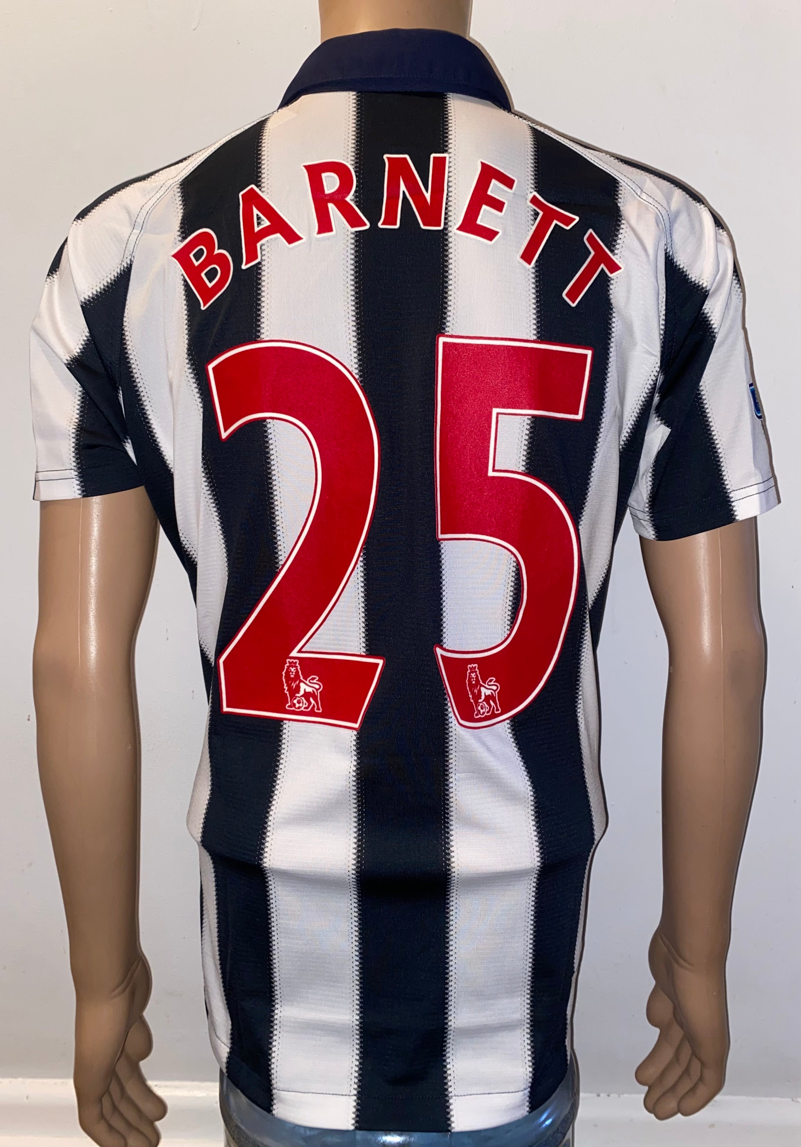 2010/11 WEST BROMWICH ALBION MATCH WORN SHIRT (BARNETT #25)