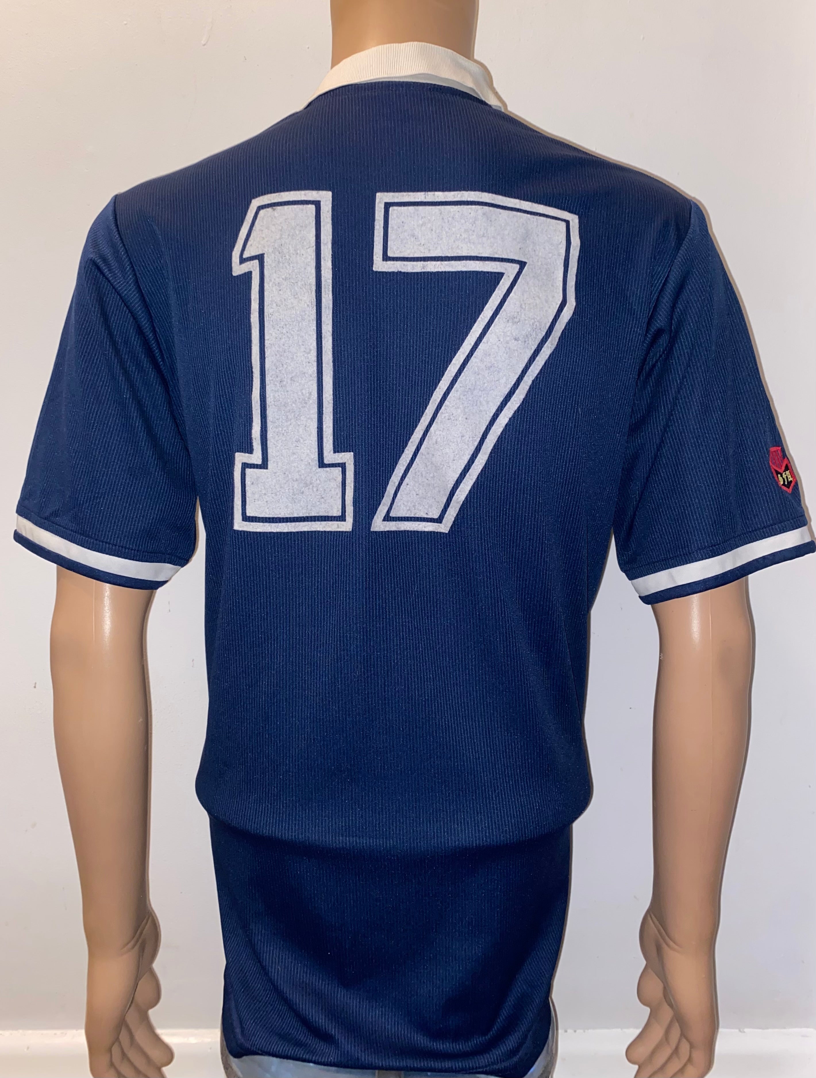 1989-1991 SCOTLAND MATCH WORN HOME SHIRT #17