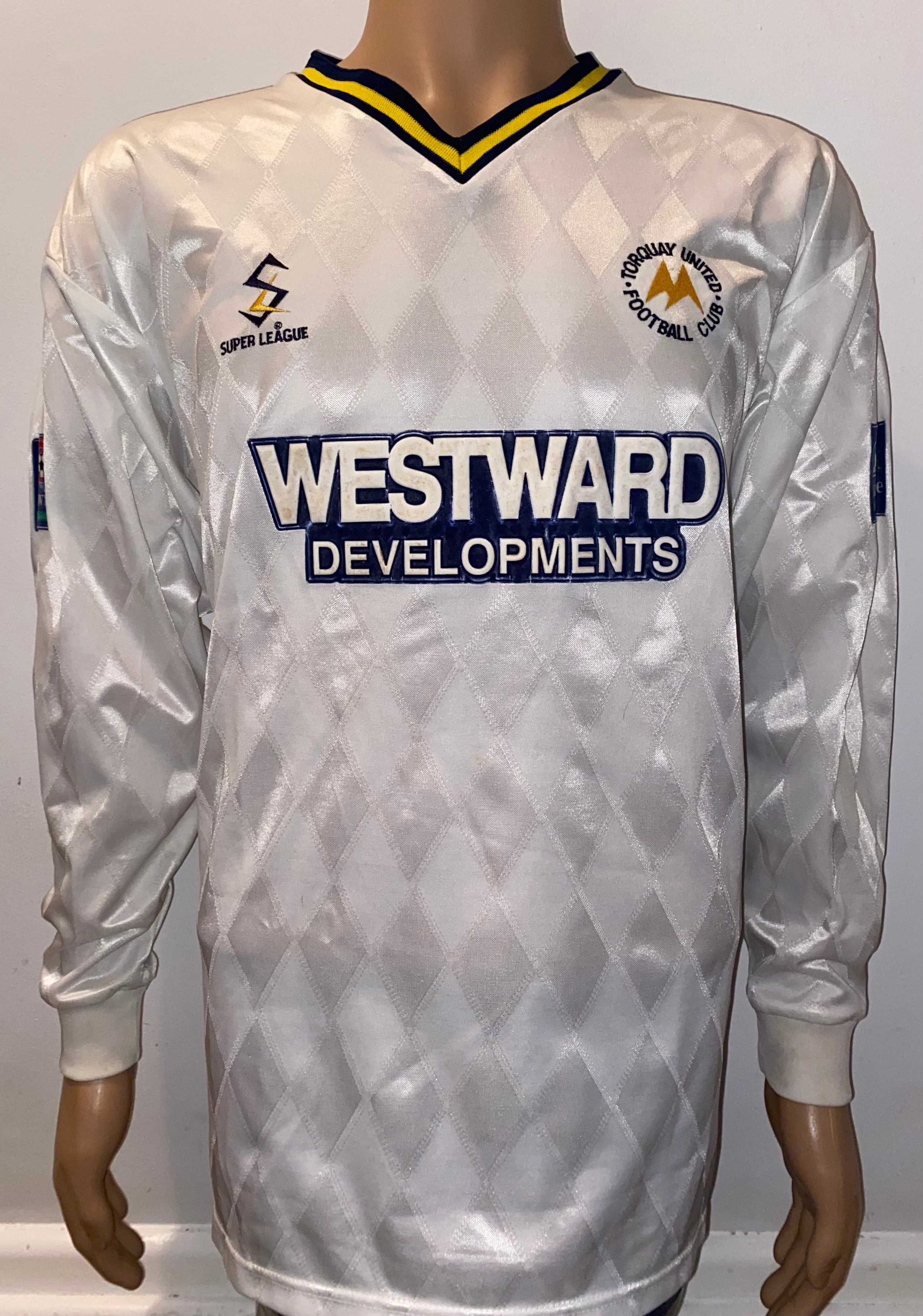 1998/99 TORQUAY UNITED MATCH WORN AWAY SHIRT #10