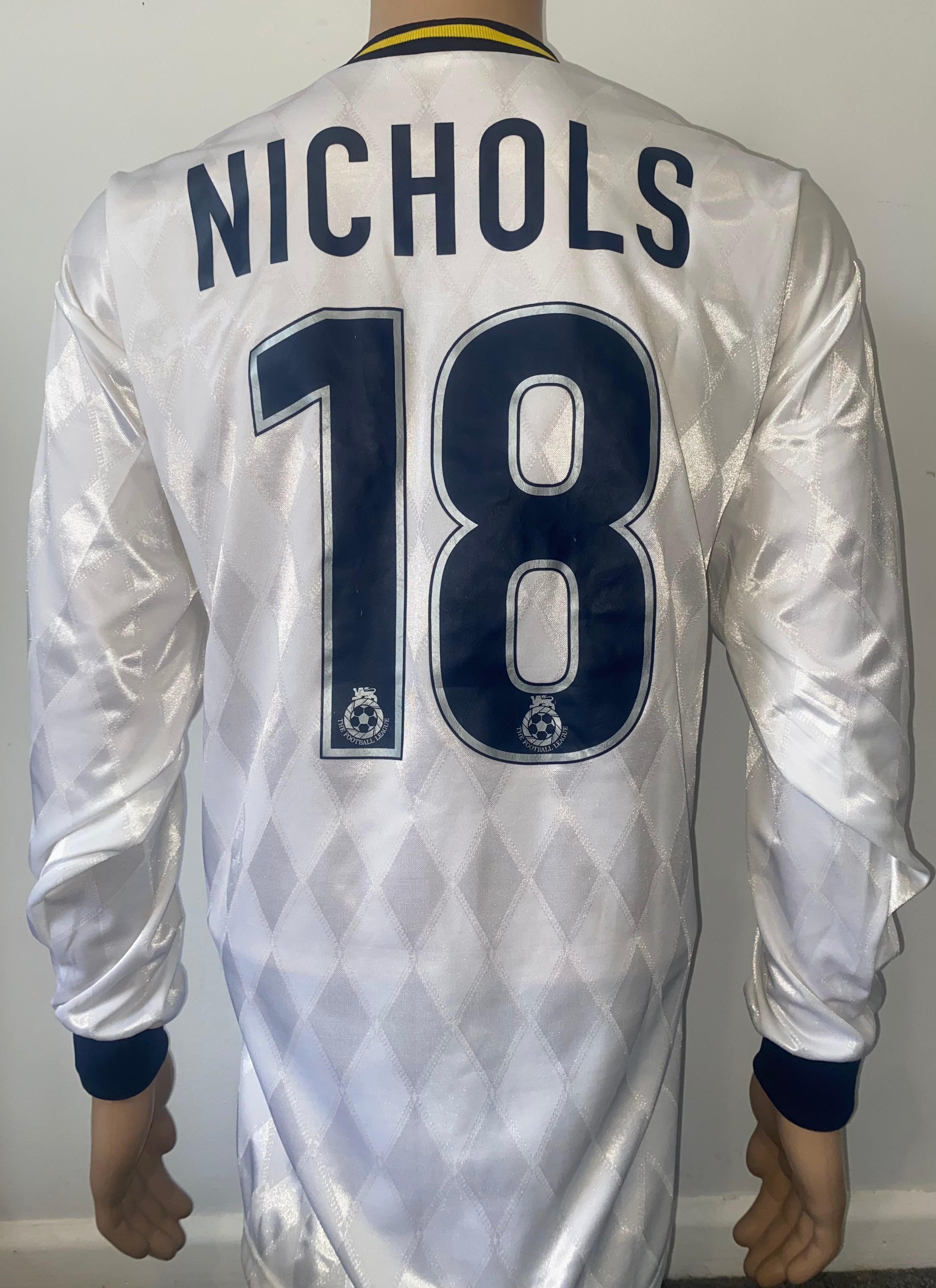 1999/2000 TORQUAY UNITED MATCH WORN AWAY SHIRT NICHOLS #18)
