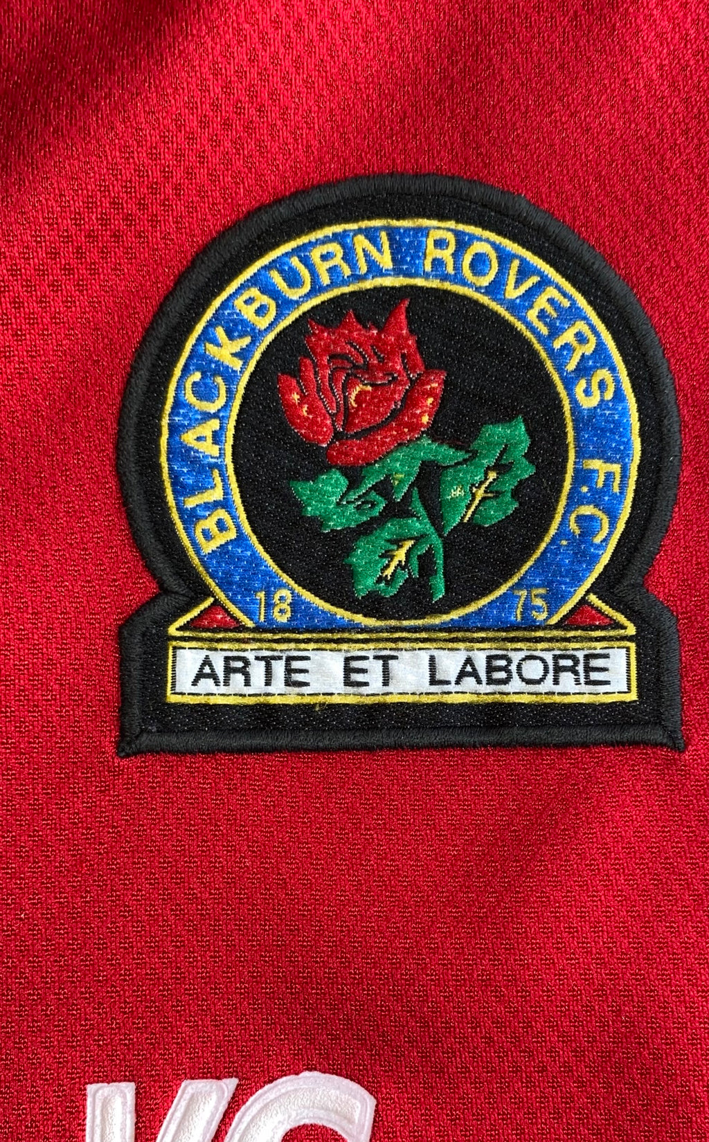 1995/96 MATCH ISSUE BLACKBURN ROVERS AWAY SHIRT SLATER #17