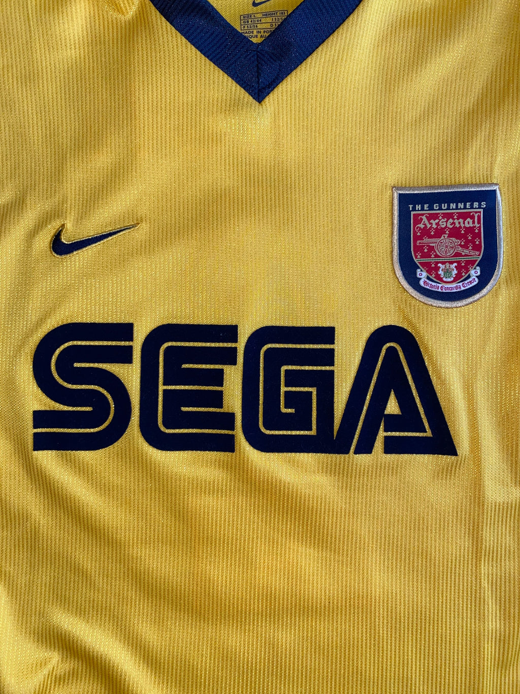 2000/01 ARSENAL NIKE MATCH WORN AWAY SHIRT LEE DIXON #2