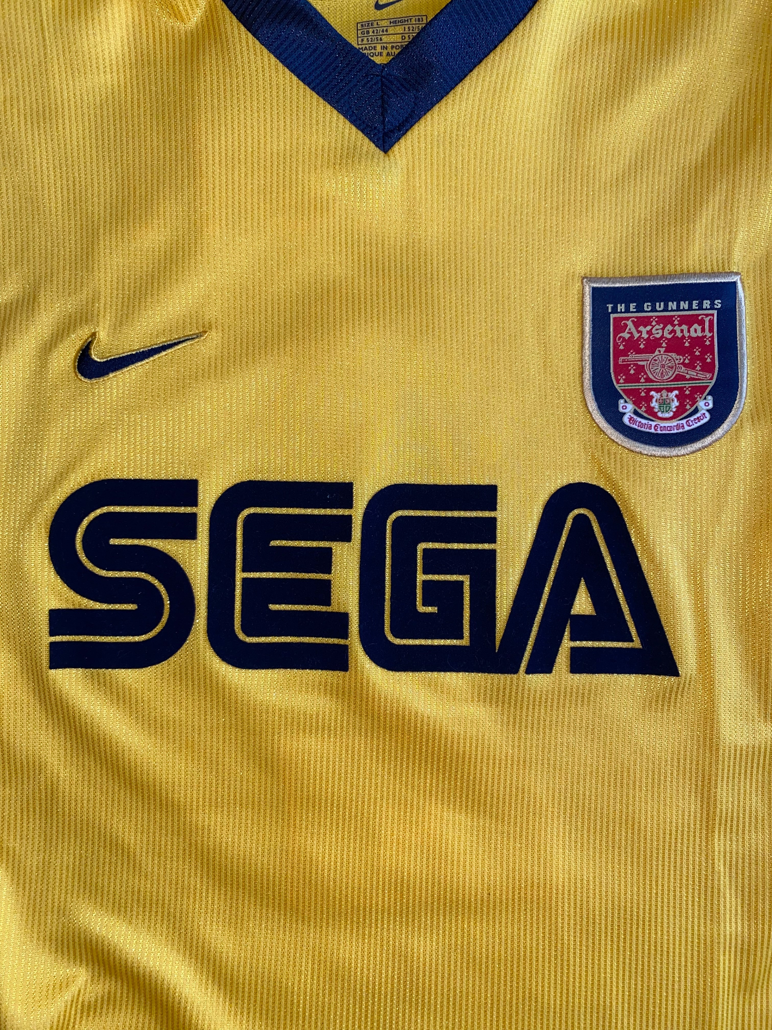 2000/01 ARSENAL NIKE MATCH WORN AWAY SHIRT LEE DIXON #2