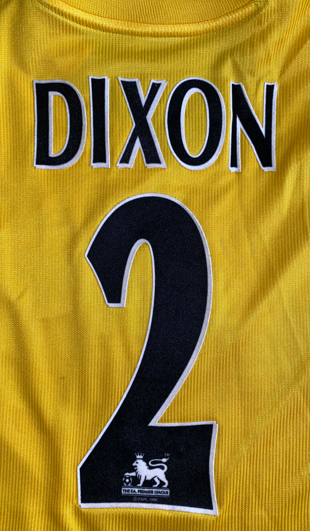 2000/01 ARSENAL NIKE MATCH WORN AWAY SHIRT LEE DIXON #2