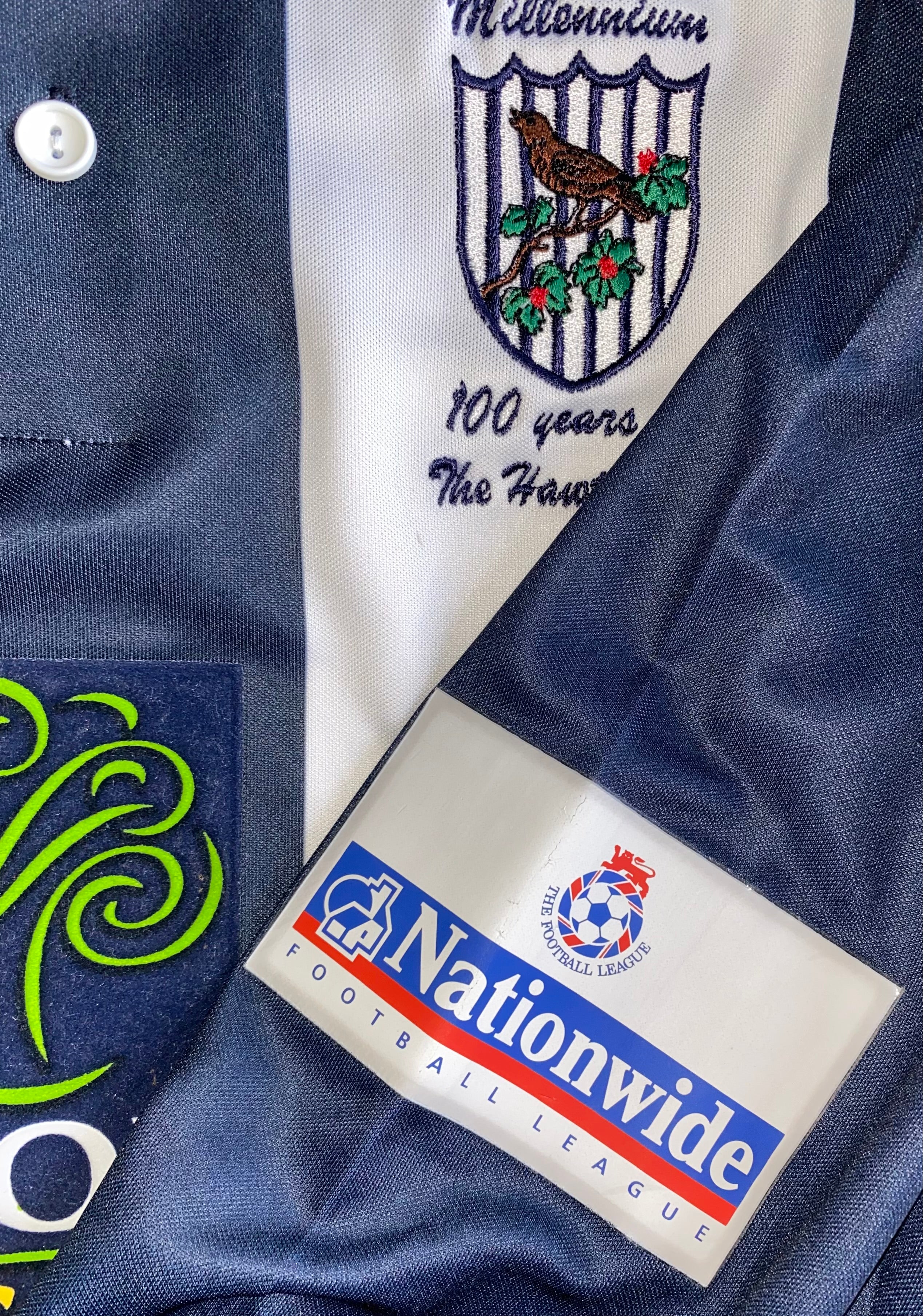 2000/01 WEST BROMWICH ALBION MATCH WORN SHIRT FABIAN DE FREITAS #18