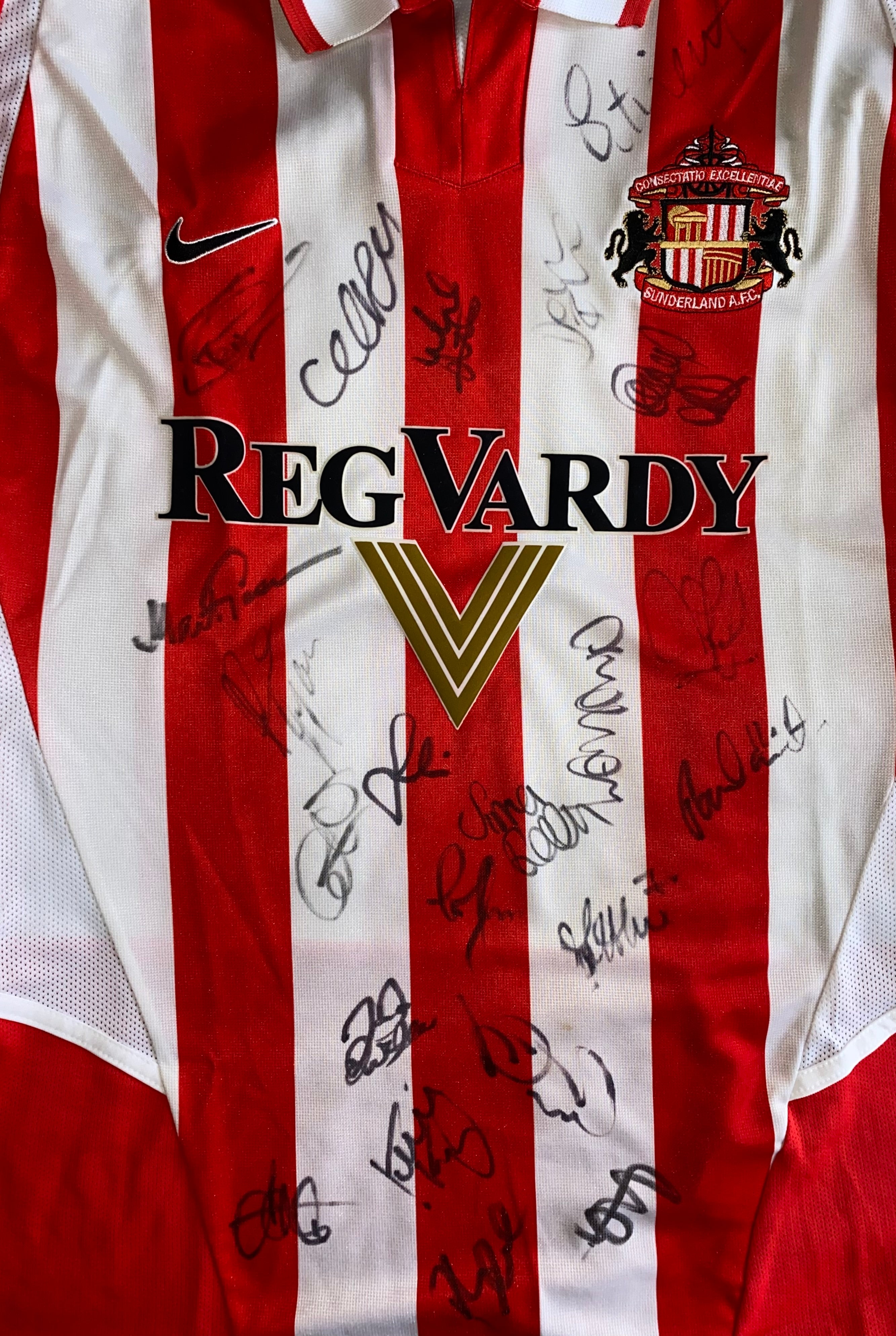 2003/04 SUNDERLAND MATCH WORN HOME SHIRT COOPER #14