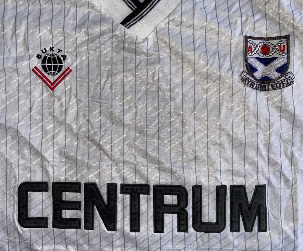 1989/90 AYR UNITED MATCH WORN HOME SHIRT #4