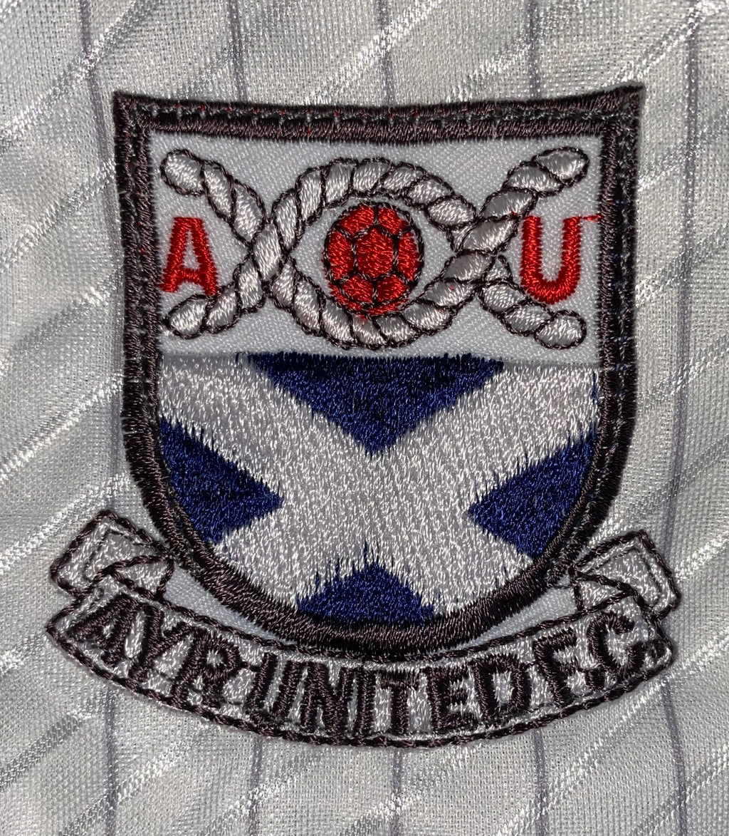 1989/90 AYR UNITED MATCH WORN HOME SHIRT #4