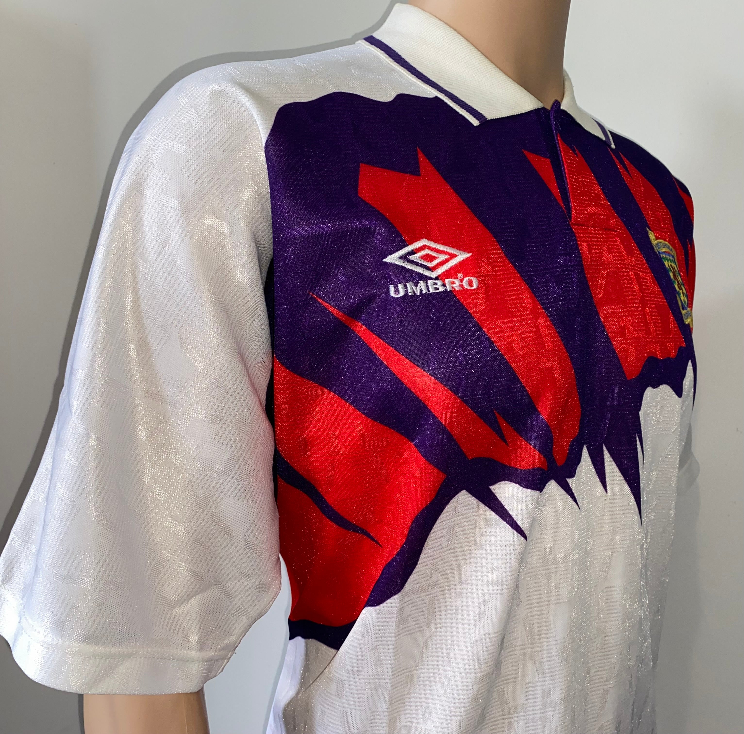 1992/93 SCOTLAND MATCH WORN SHIRT UMBRO AWAY SHIRT #3