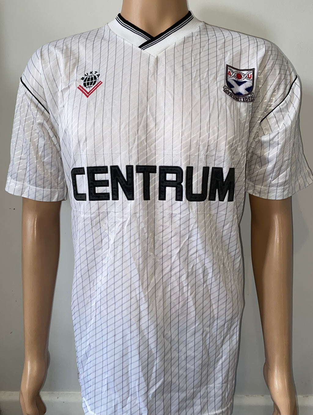 1989/90 AYR UNITED MATCH WORN HOME SHIRT #4