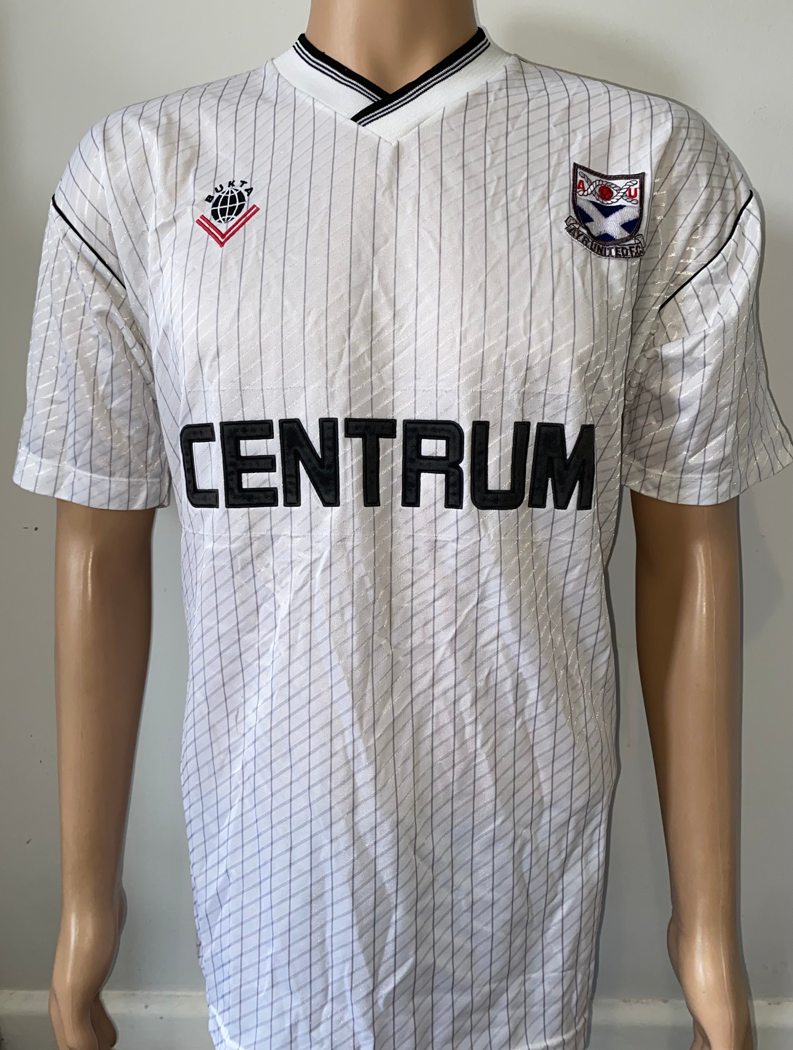 1989/90 AYR UNITED MATCH WORN HOME SHIRT #4