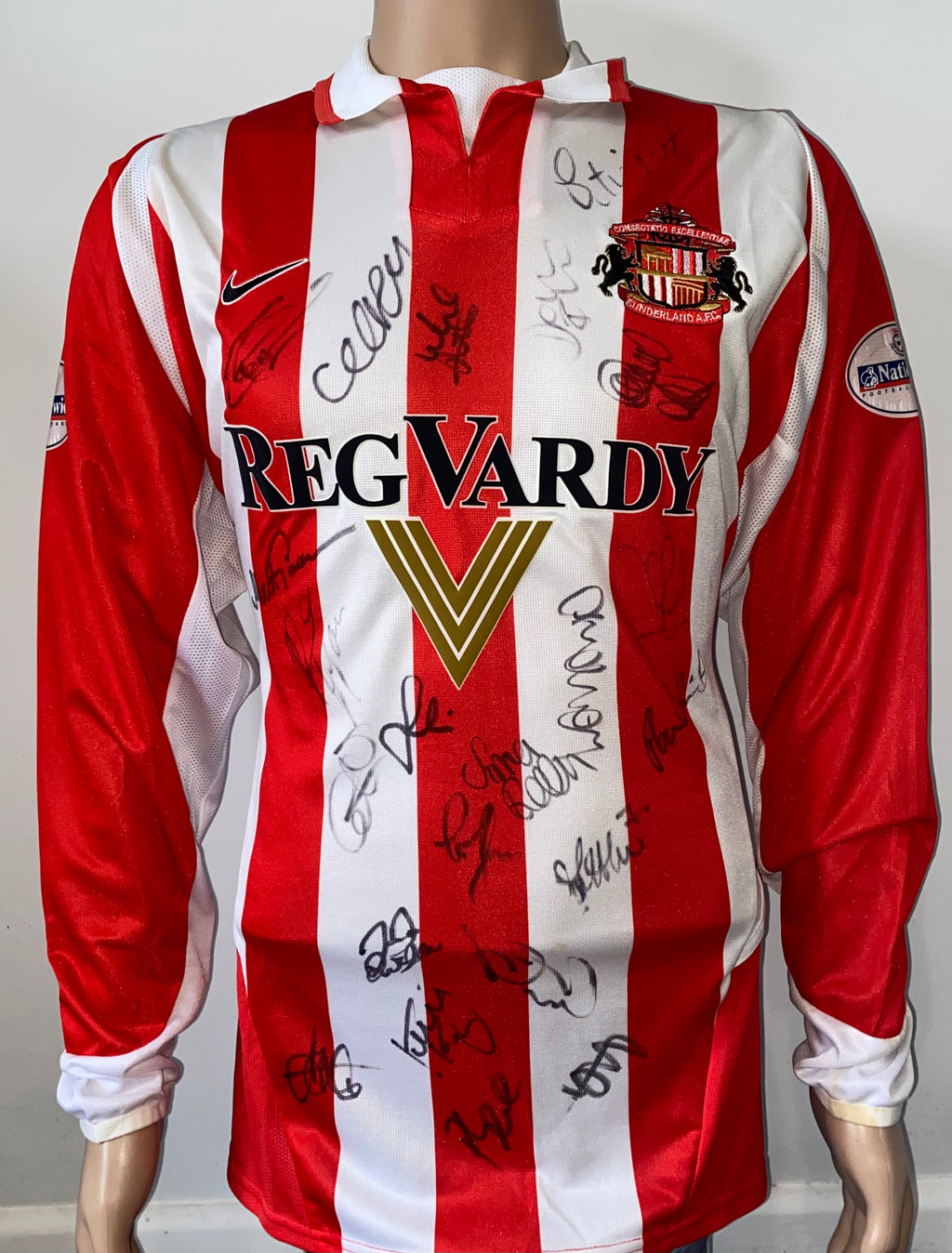 2003/04 SUNDERLAND MATCH WORN HOME SHIRT COOPER #14